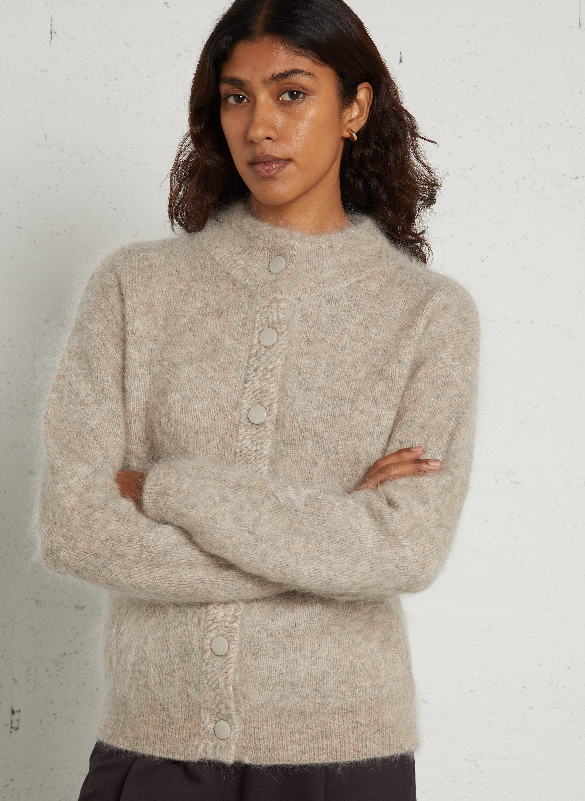 Gilet oversize en laine mélangée MAISON 123