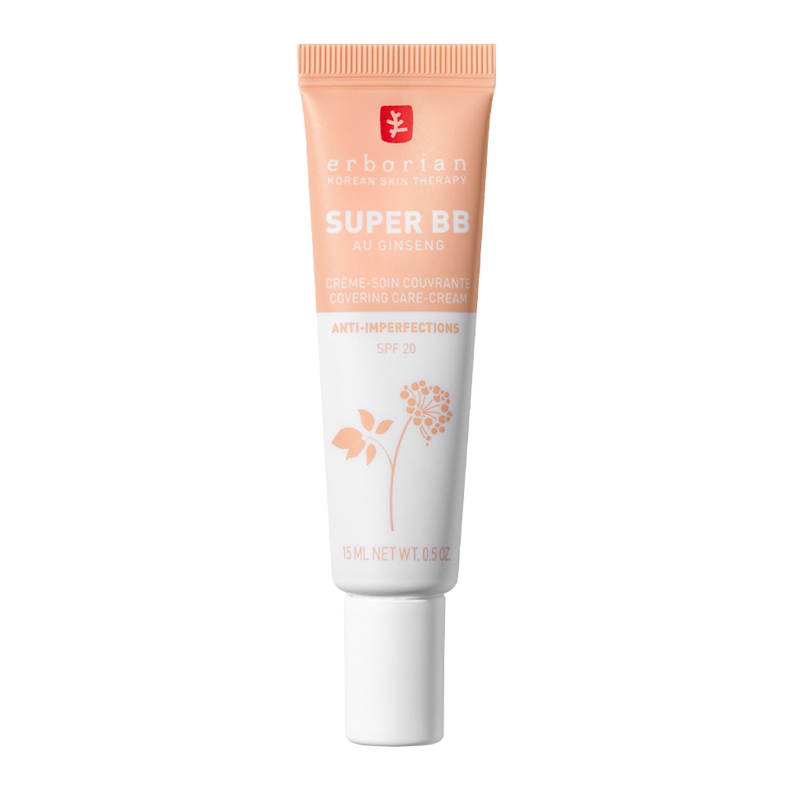 SUPER BB AU GINSENG -- Crème soin couvrant anti-imperfections ERBORIAN Clair