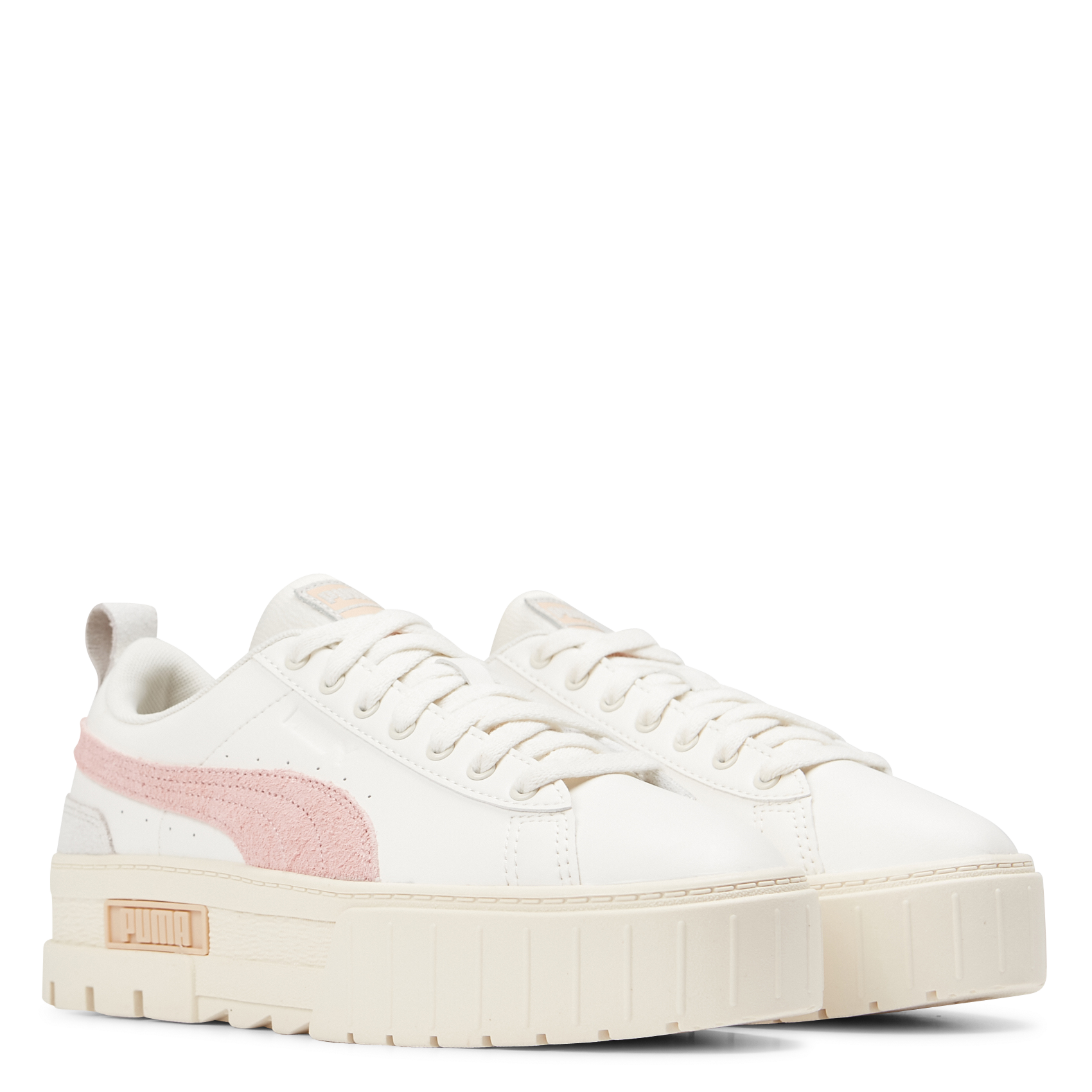 Niedrige Ledersneaker mit Keilabsatz PUMA Rosa