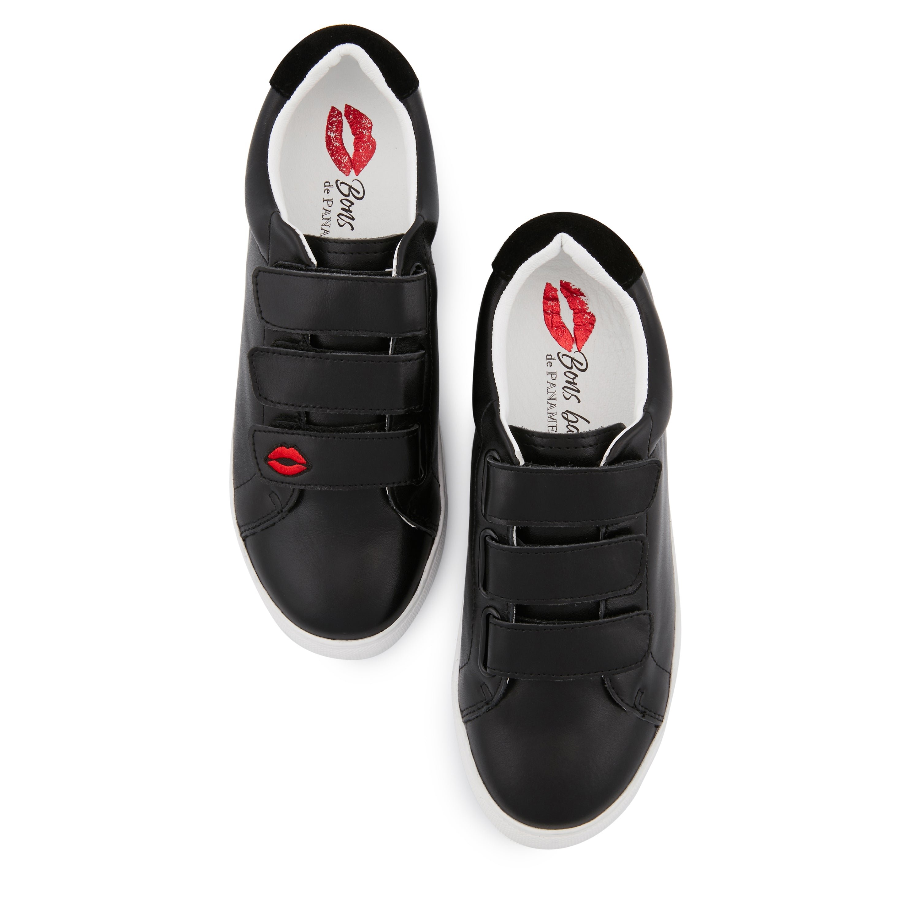 Leather sneakers BONS BAISERS PARIS Black