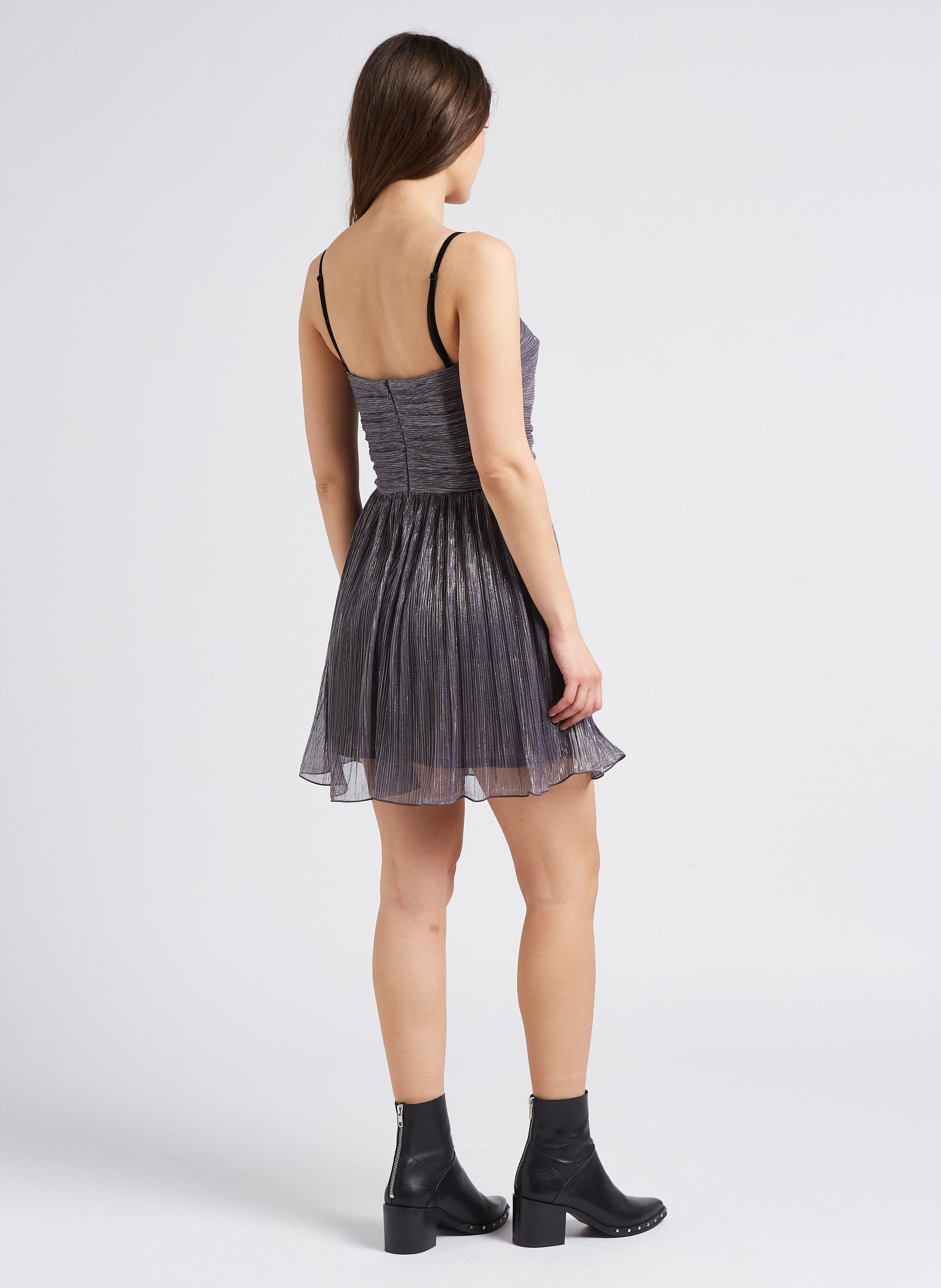 Short sleeveless tulle dress MAX&Co. Grey