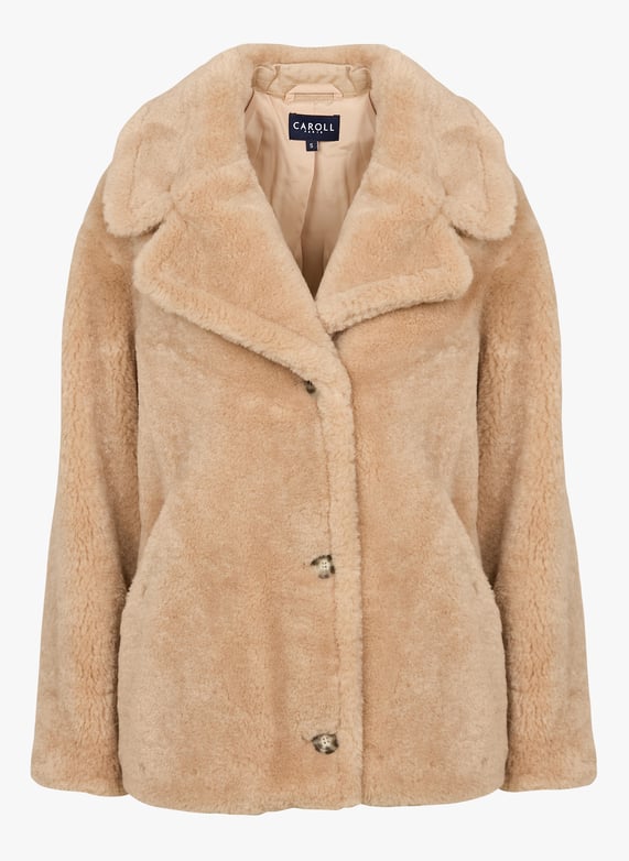 Manteau fausse fourrure caroll hotsell
