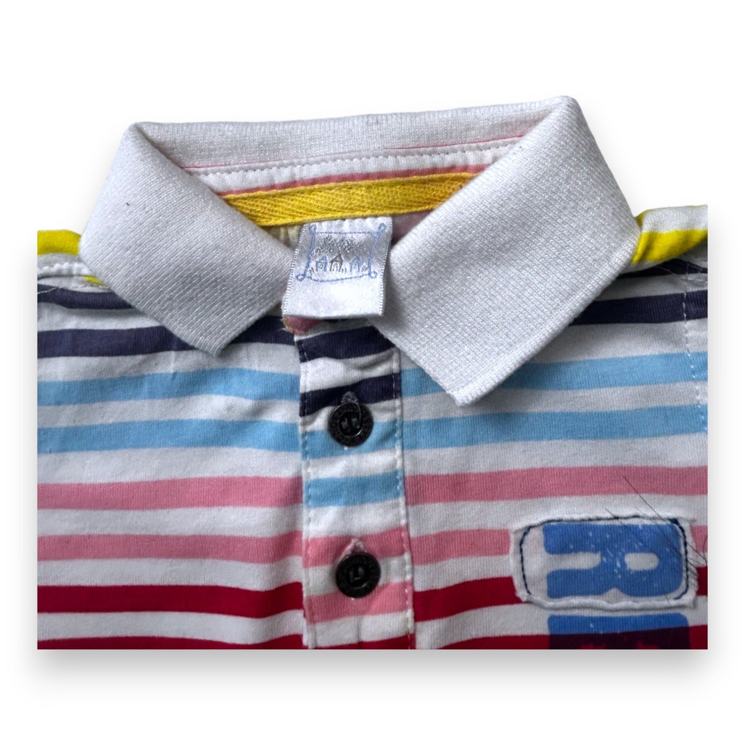 White Baby Polo - 3 months CADET ROUSSELLE - Seconde Main White