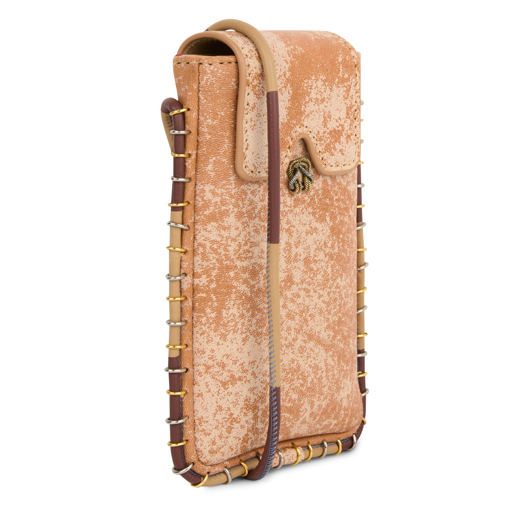 Leather glasses case CLARIS VIROT Beige