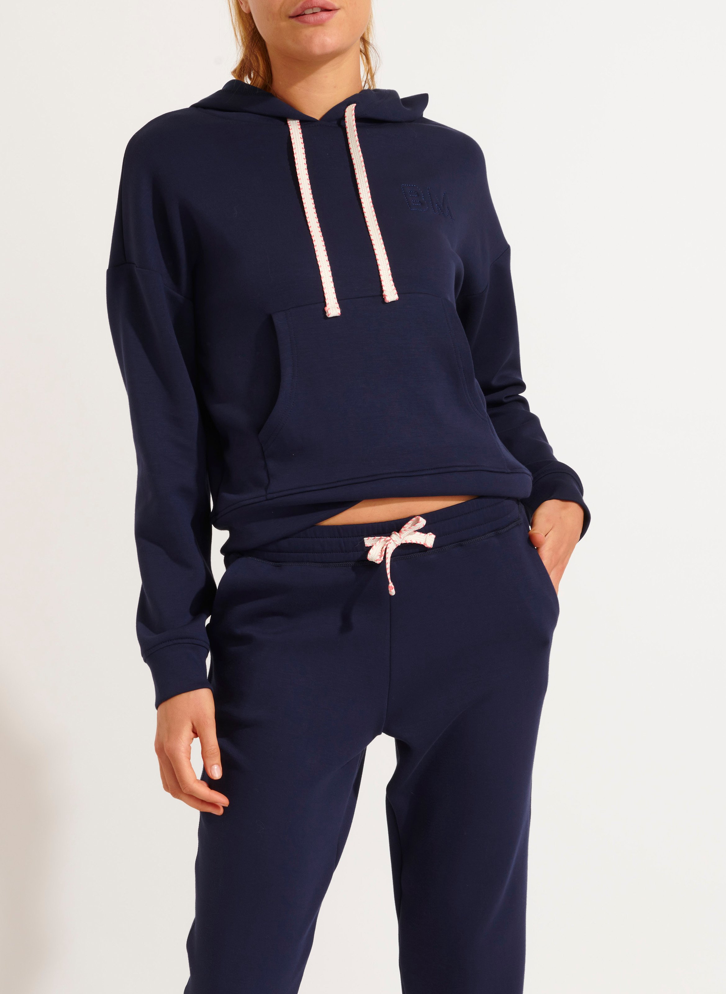 Sweat à capuche  BANANA MOON Bleu