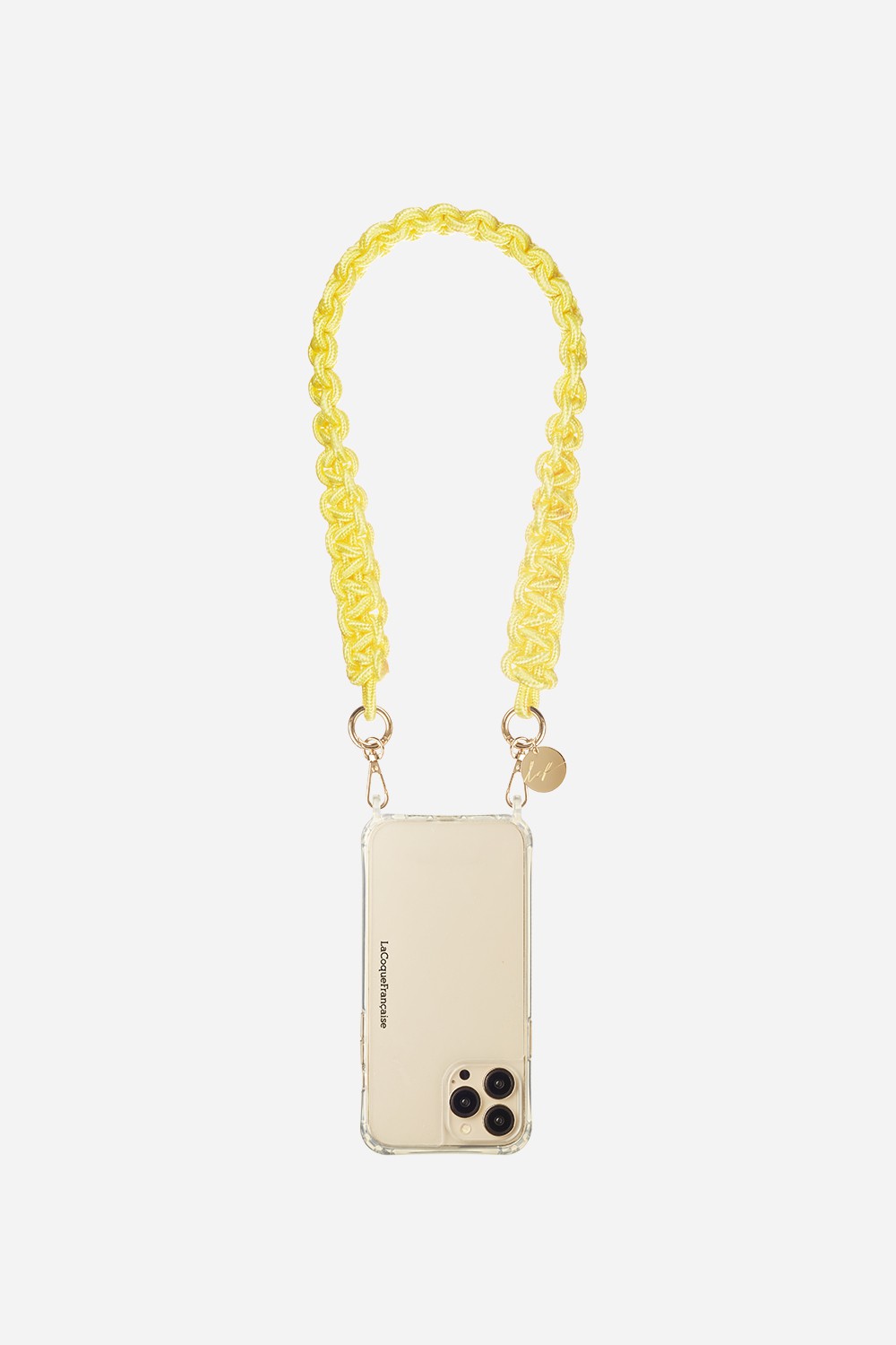 Short cotton phone strap LA COQUE FRANCAISE Yellow