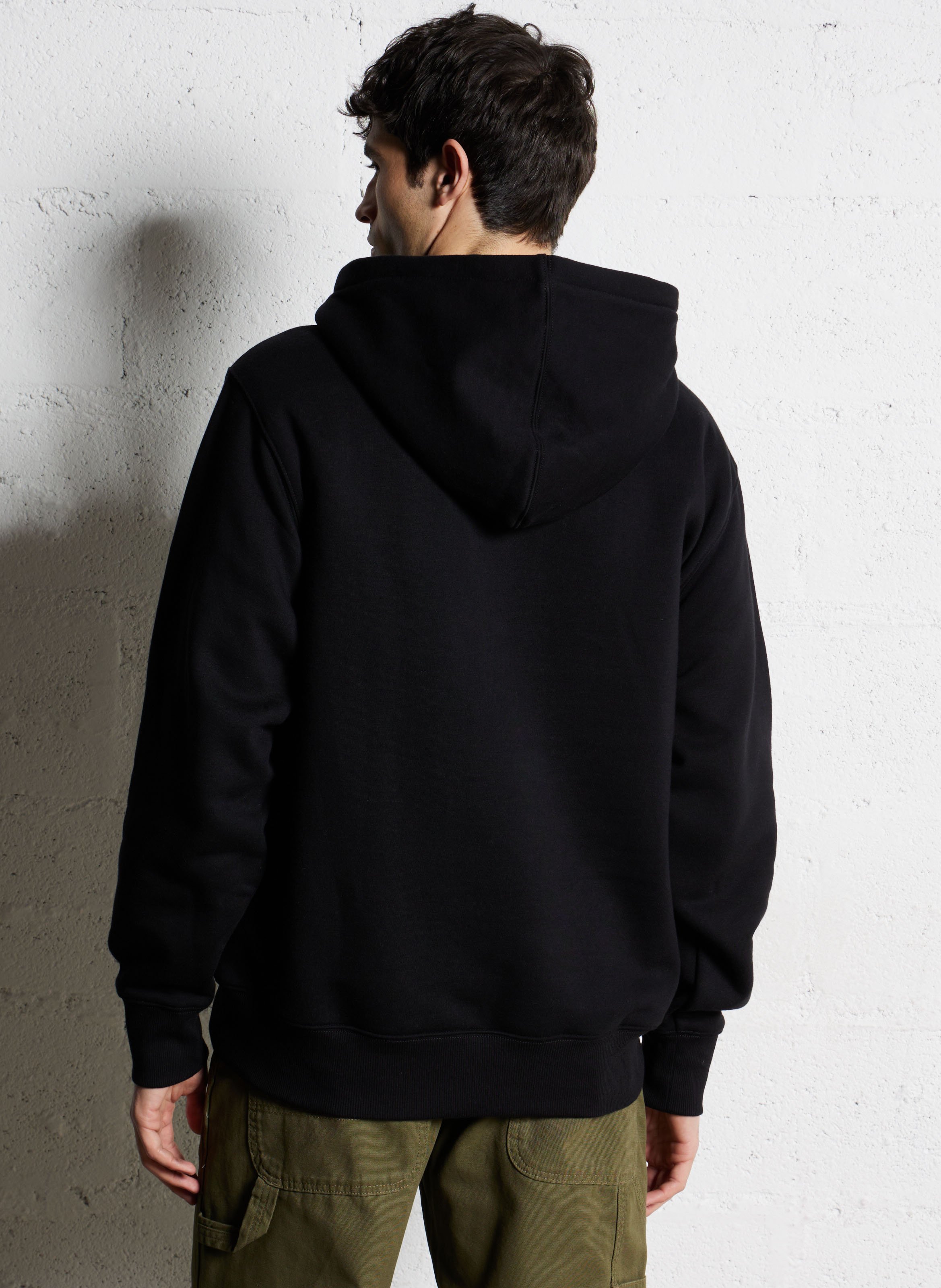 Sweat à capuche droite en coton mélangé DICKIES Noir