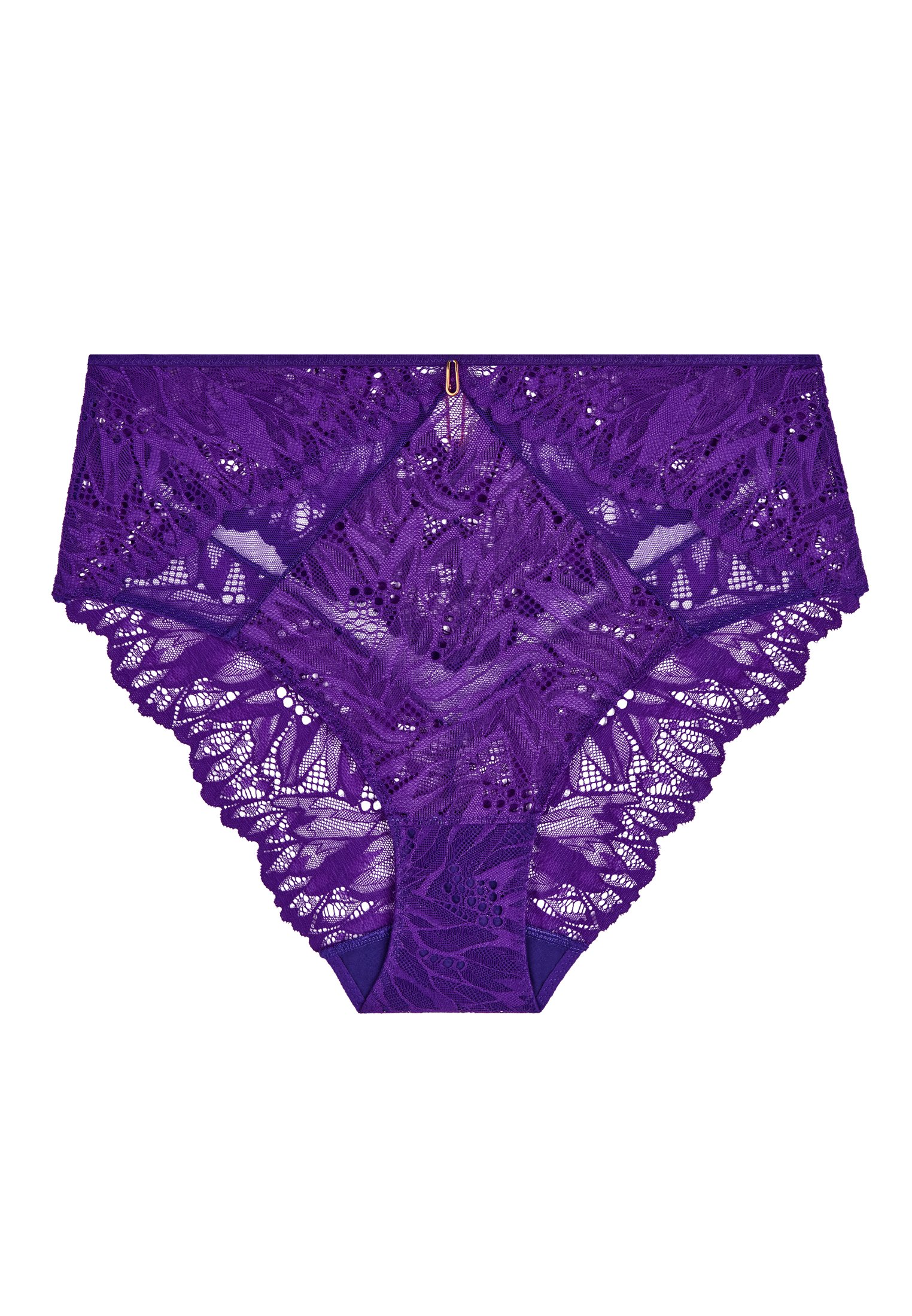 High-waisted lace panties AUBADE Purple