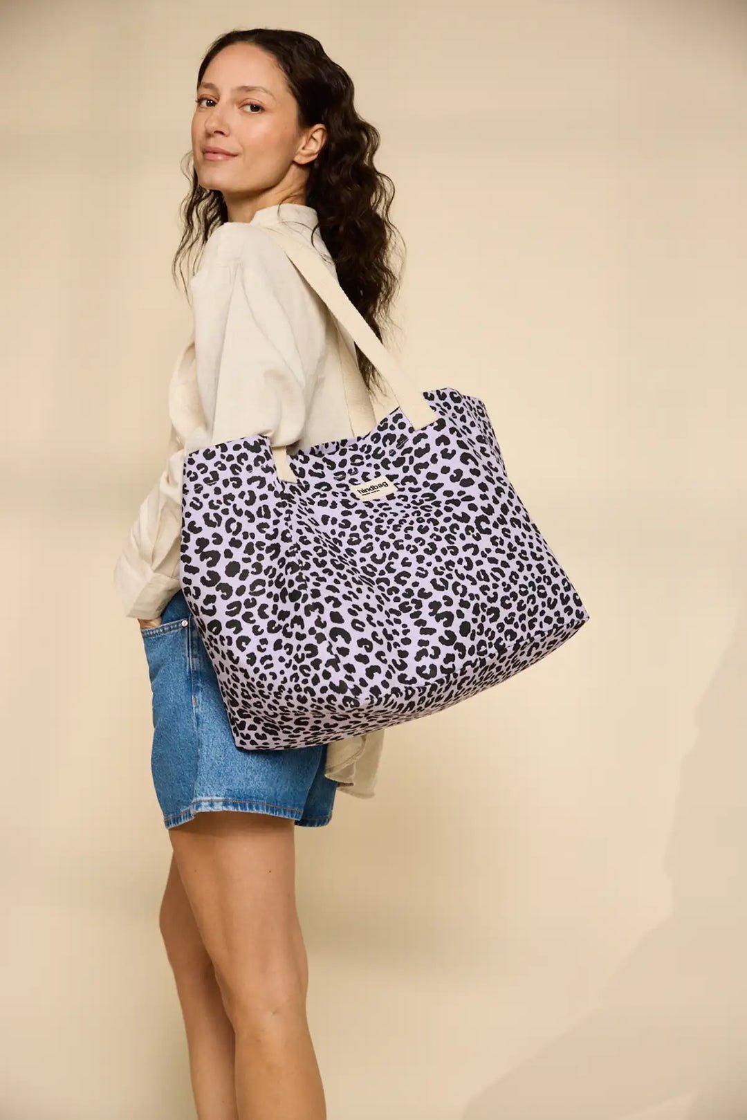 Cotton tote bag HINDBAG Purple