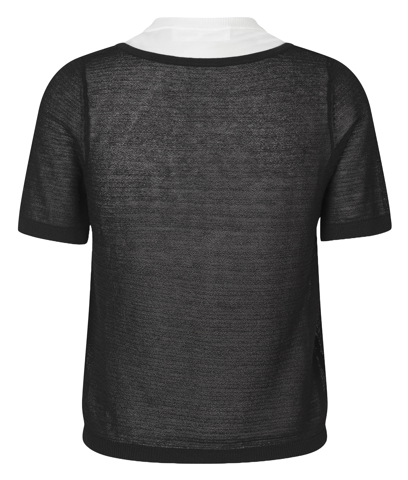 Cardigan droit en coton mélangé SAMSOE SAMSOE Noir