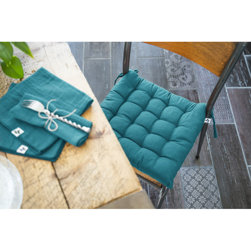 Quilted water-repellent outdoor seat L'EFFET PAPILLON Green