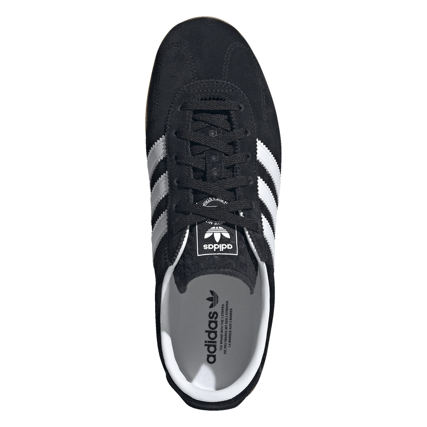 Baskets basses en cuir velours ADIDAS Noir
