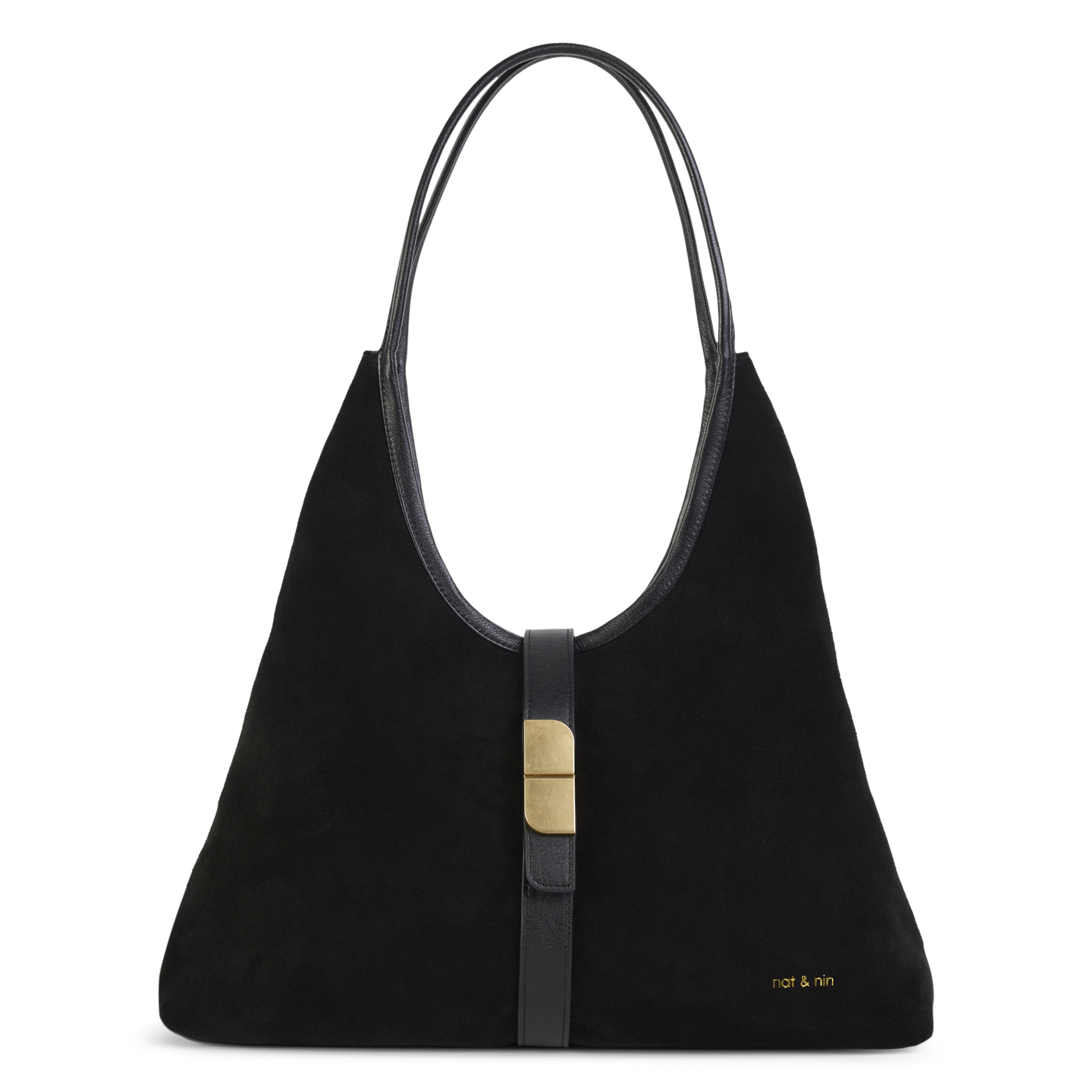 Capriccio - Hobo-Bag, aus Leder NAT & NIN Schwarz