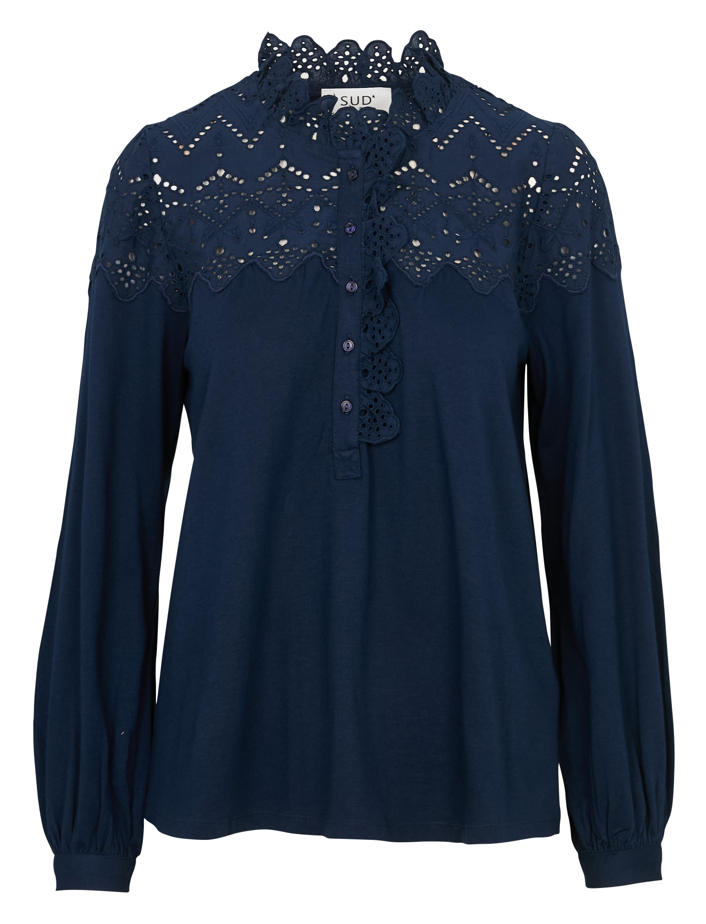 Top manches longues brodée SUD EXPRESS Bleu