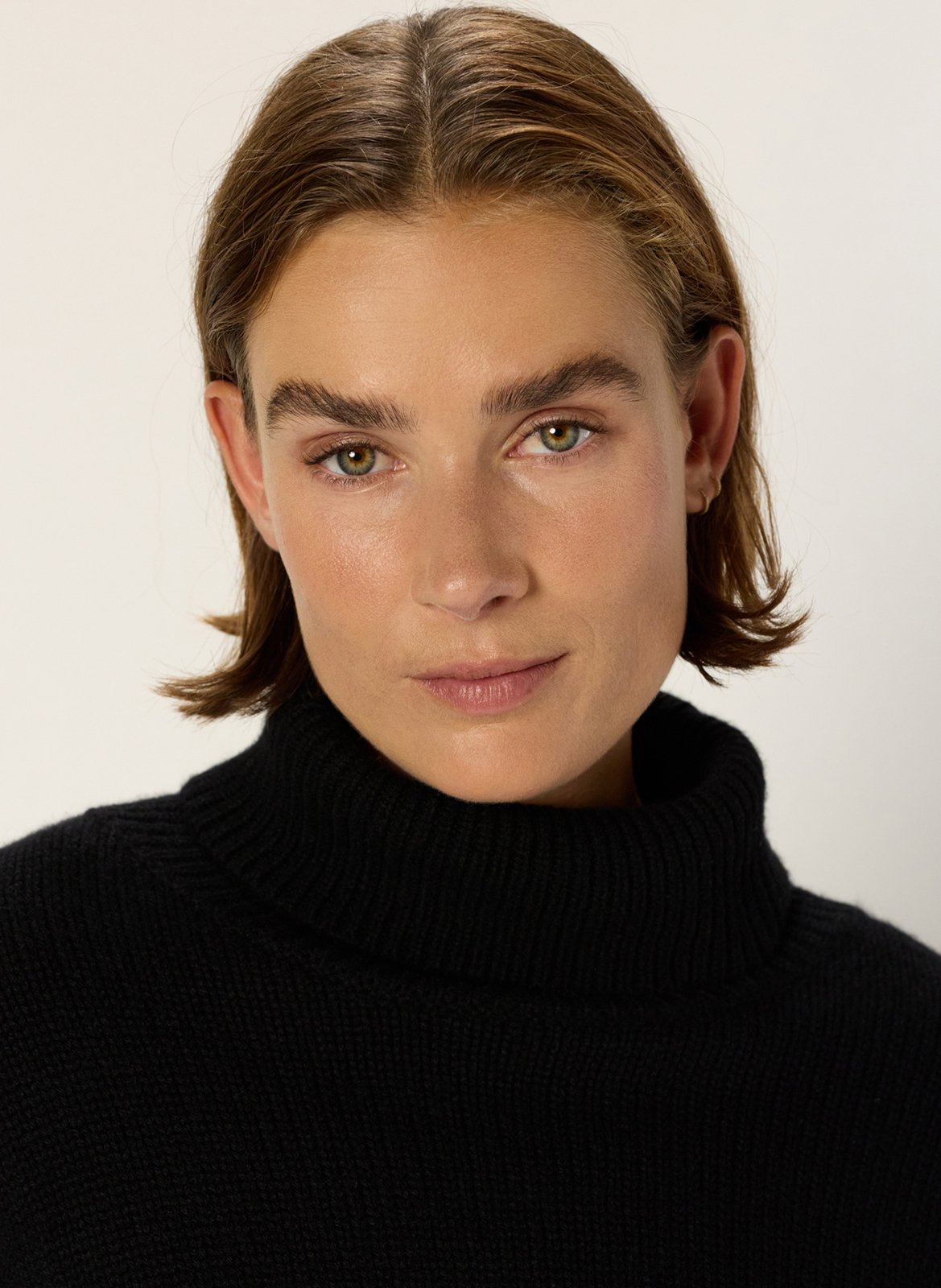 Pull col roulé en cachemire GERARD DAREL Noir