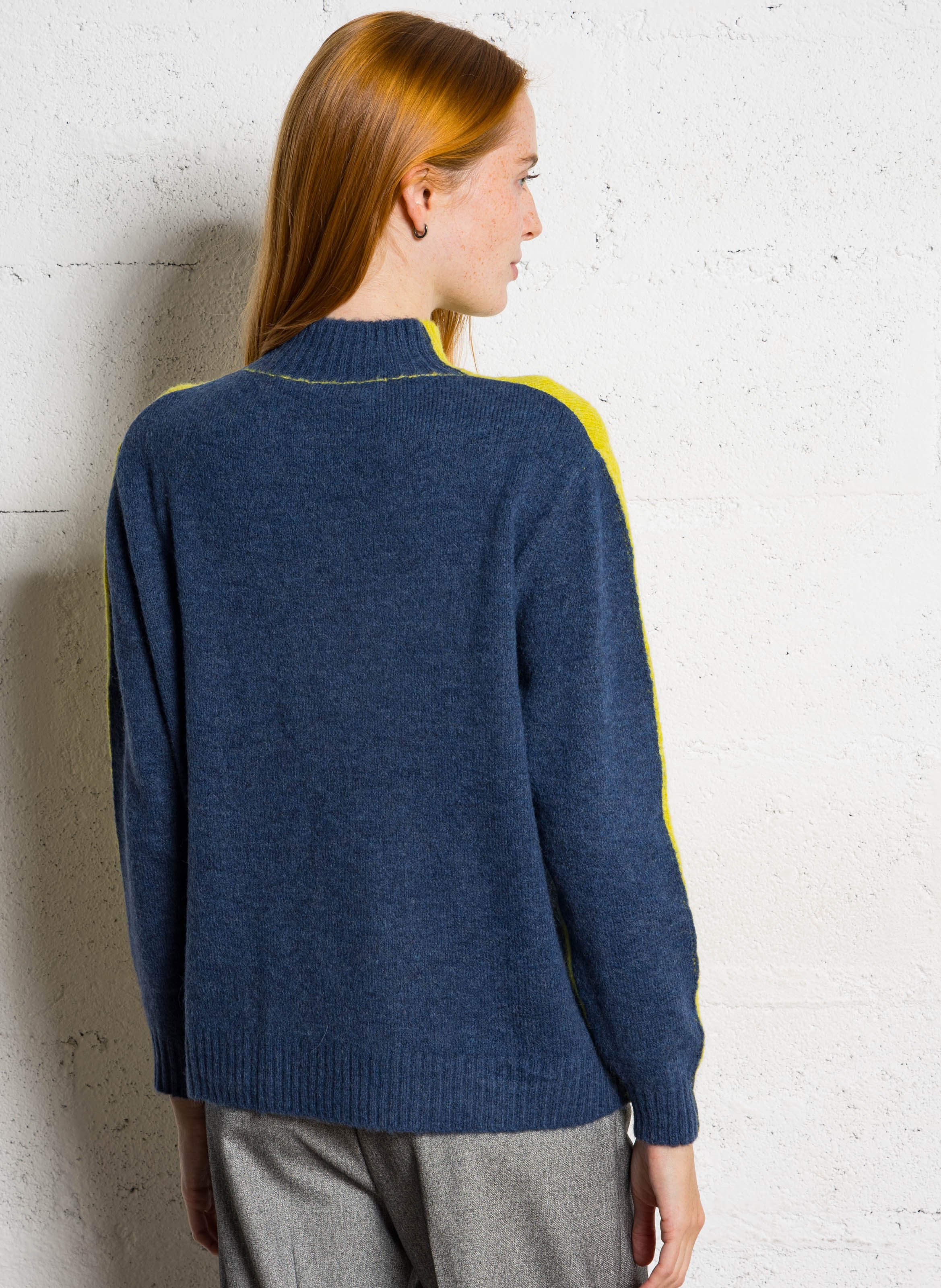 Pull oversize col montant DR BLOOM Doré