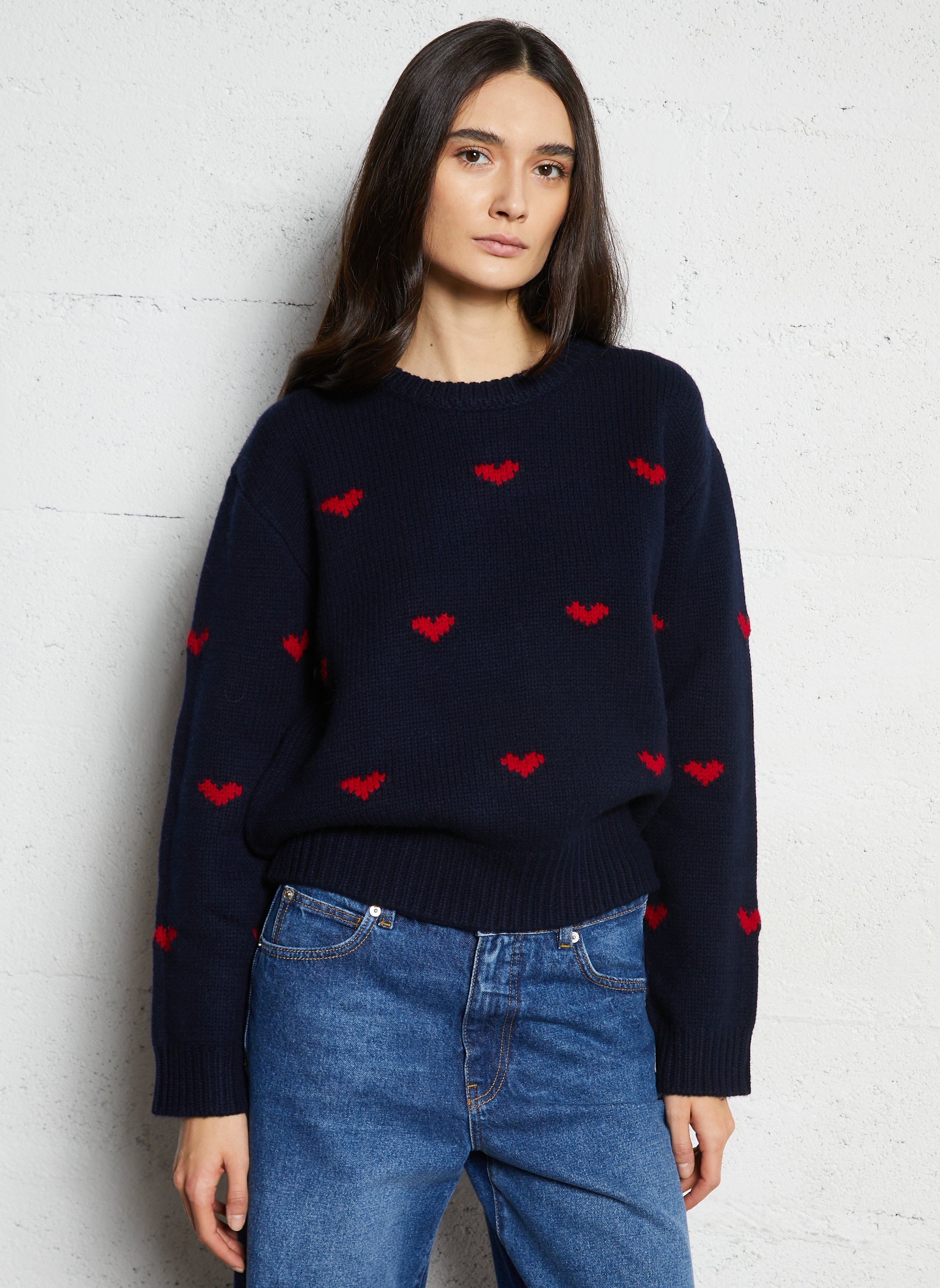 Woleg - Oversize-Wollpullover mit Rundhalsausschnitt BERENICE