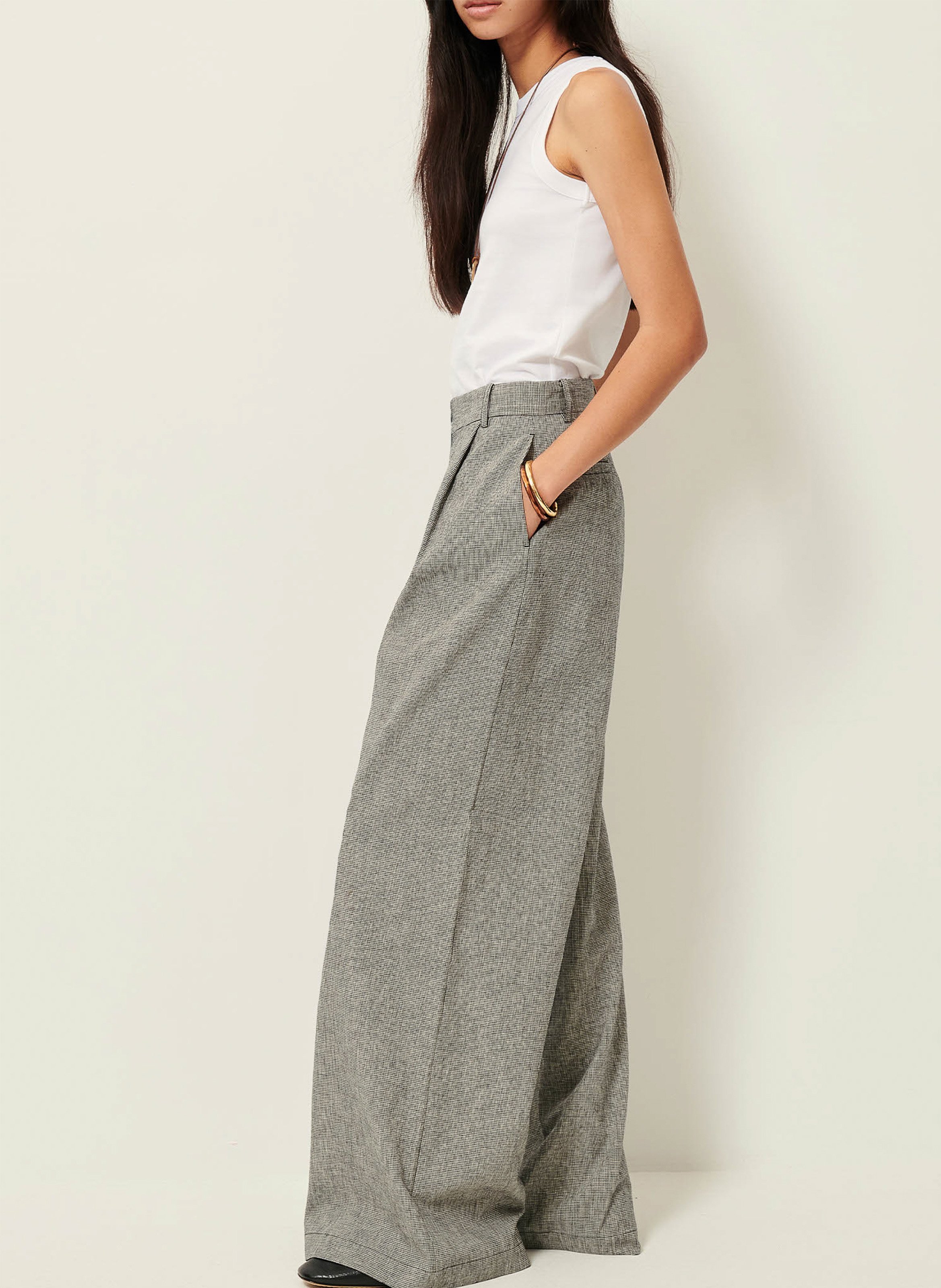 Rechte, katoenen singlet SESSUN Wit