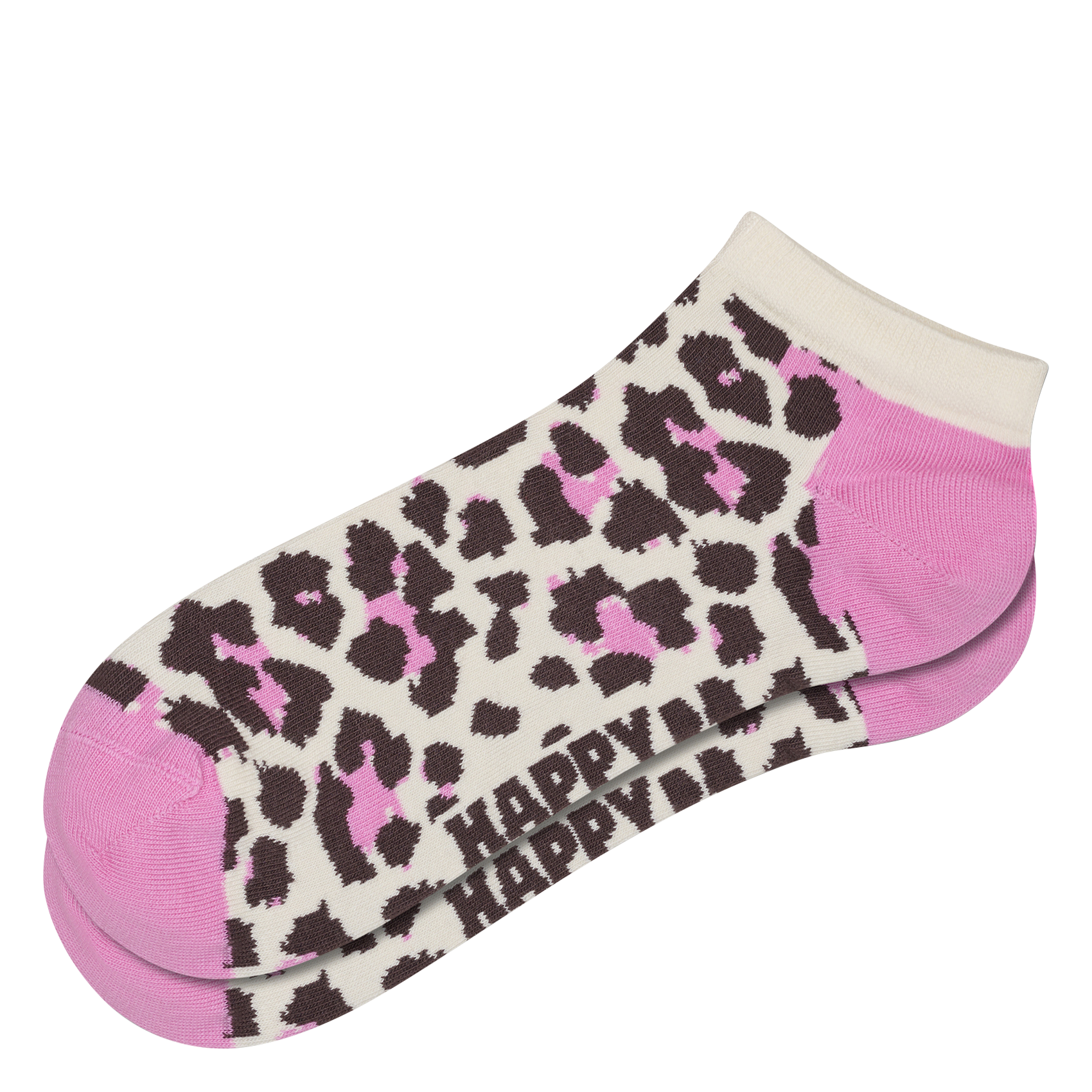Socquettes en coton mélangé imprimé HAPPY SOCKS Beige