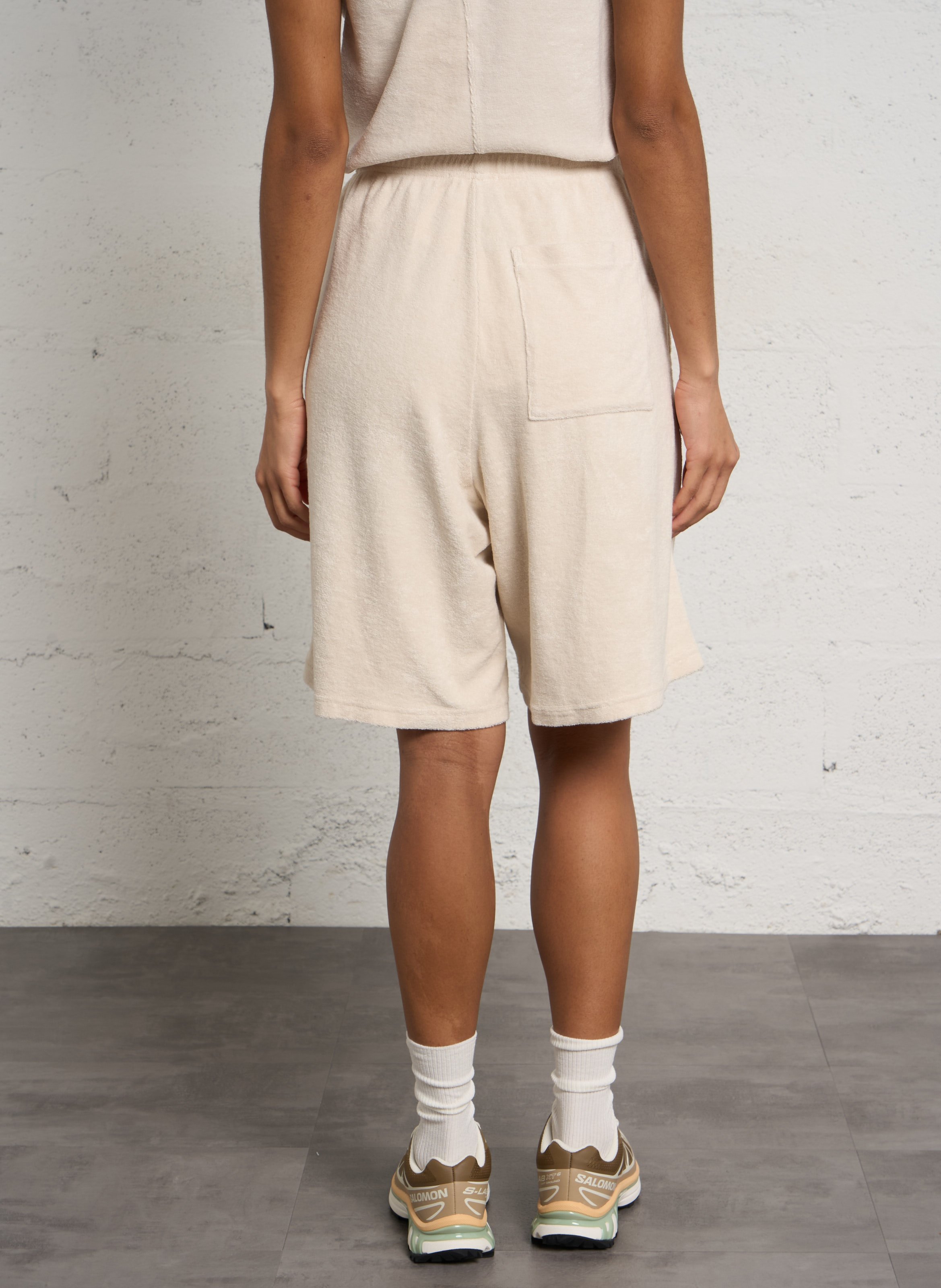 Gerader Rock aus Bio-Baumwolle und recycelter Baumwolle AMERICAN VINTAGE Beige