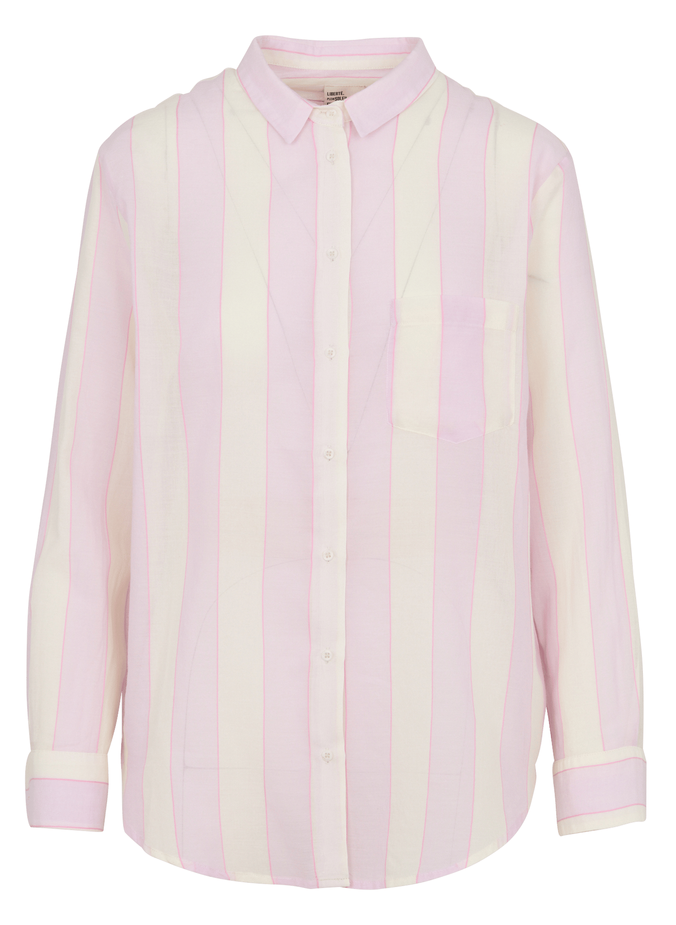 Weite Baumwollbluse mit Streifen SACRECOEUR Rosa