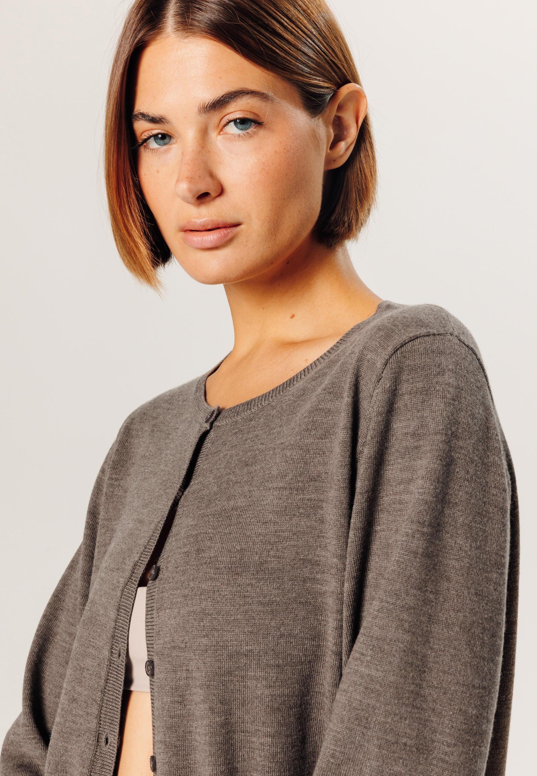 Merino wool cardigan RODIER Brown