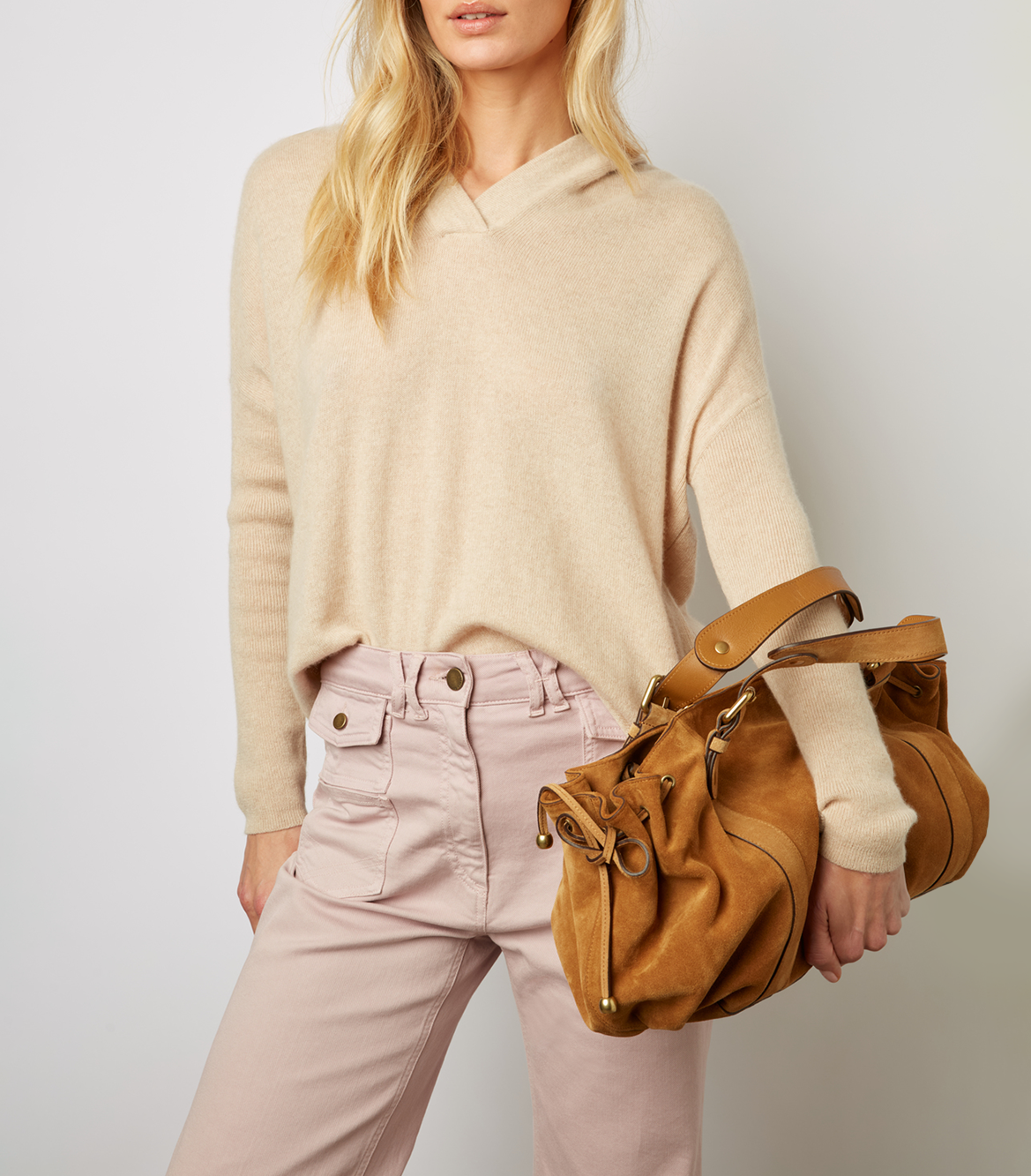 Sac à main en cuir GERARD DAREL Beige