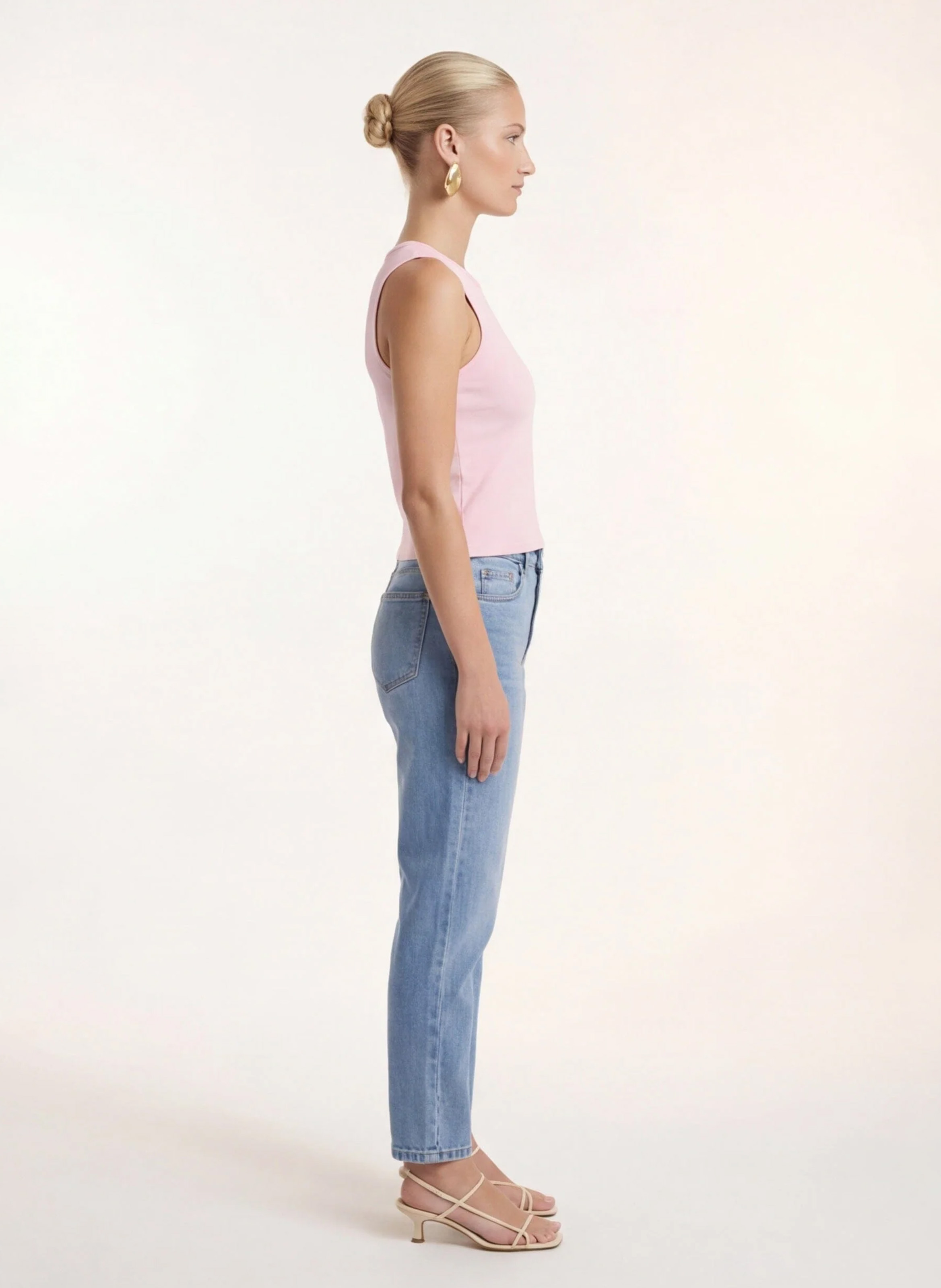 Baumwoll-Tanktop mit Rundhalsausschnitt KOOKAI Rosa