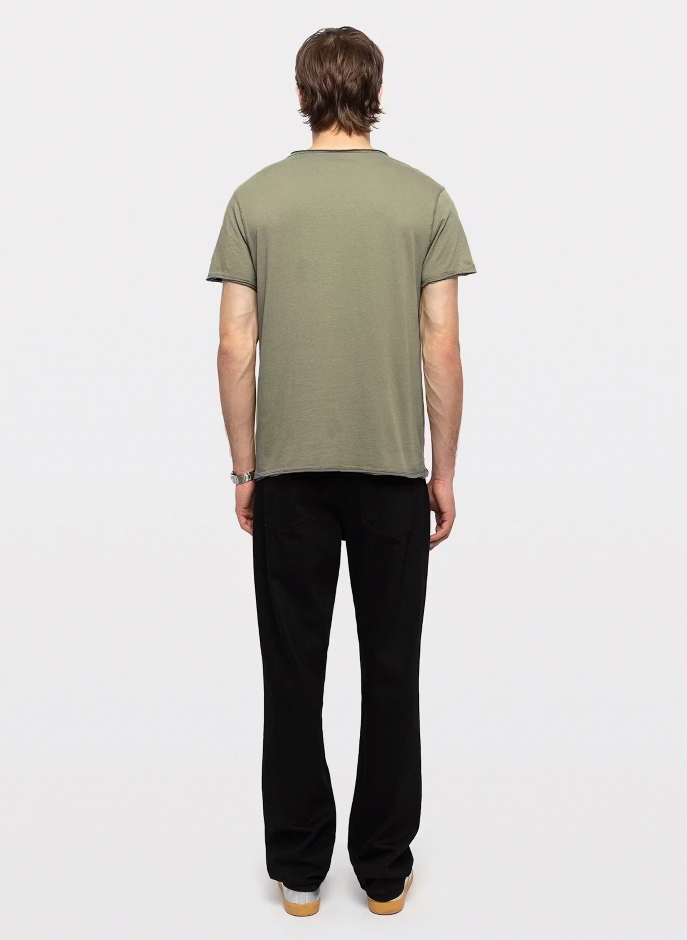 Tee-shirt col V en coton bio ZADIG&VOLTAIRE Vert
