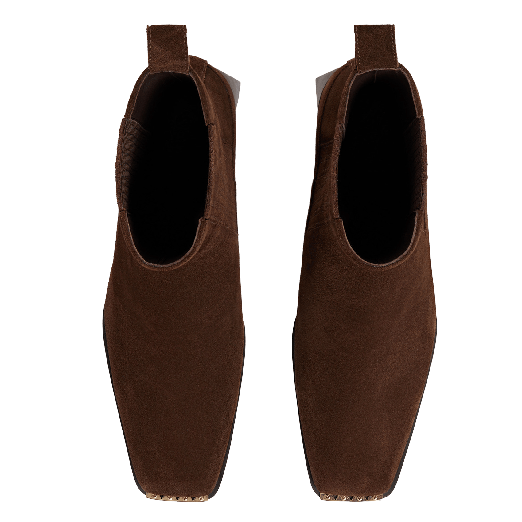 Suede leather ankle boots SANDRO Brown