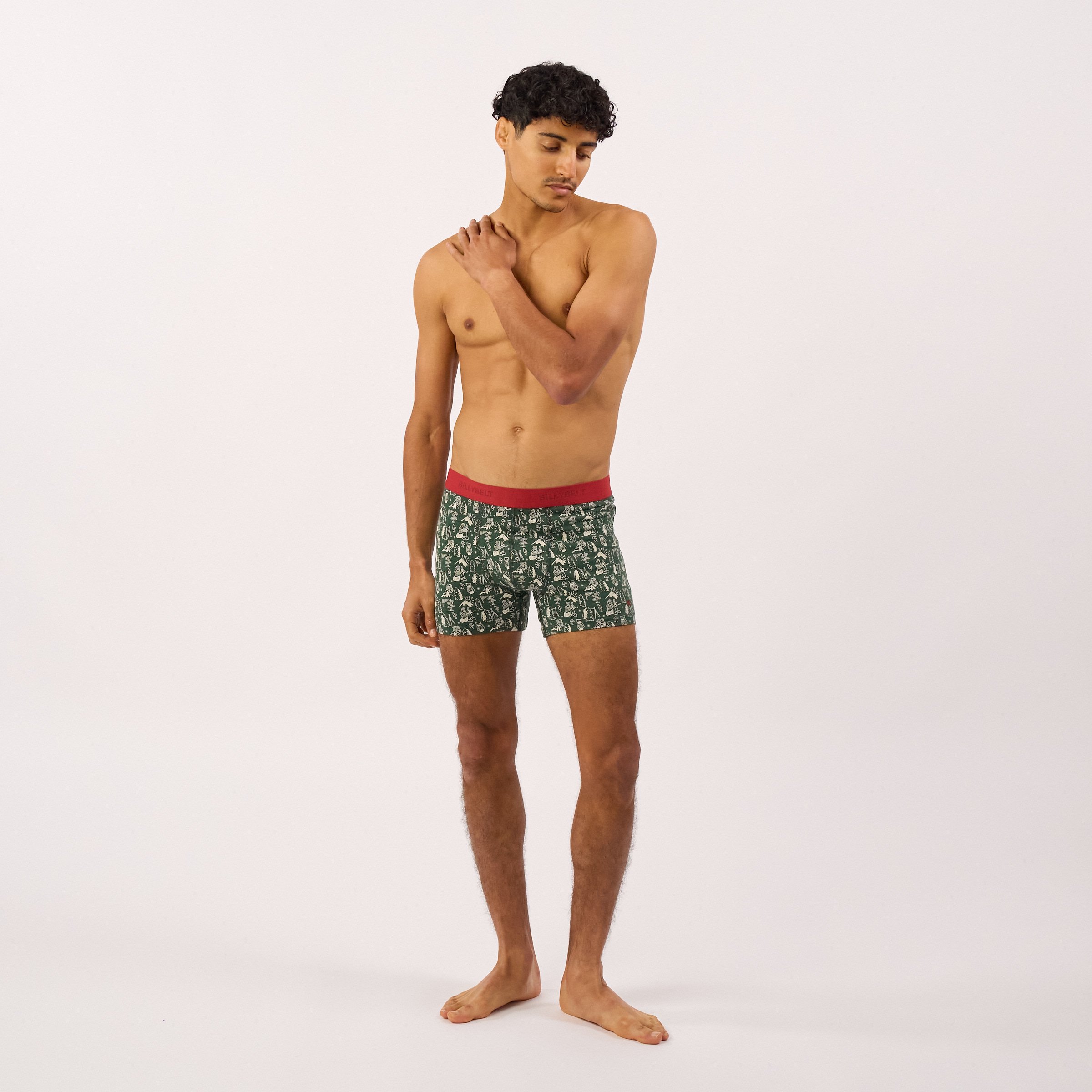 Organic cotton boxers BILLYBELT Green
