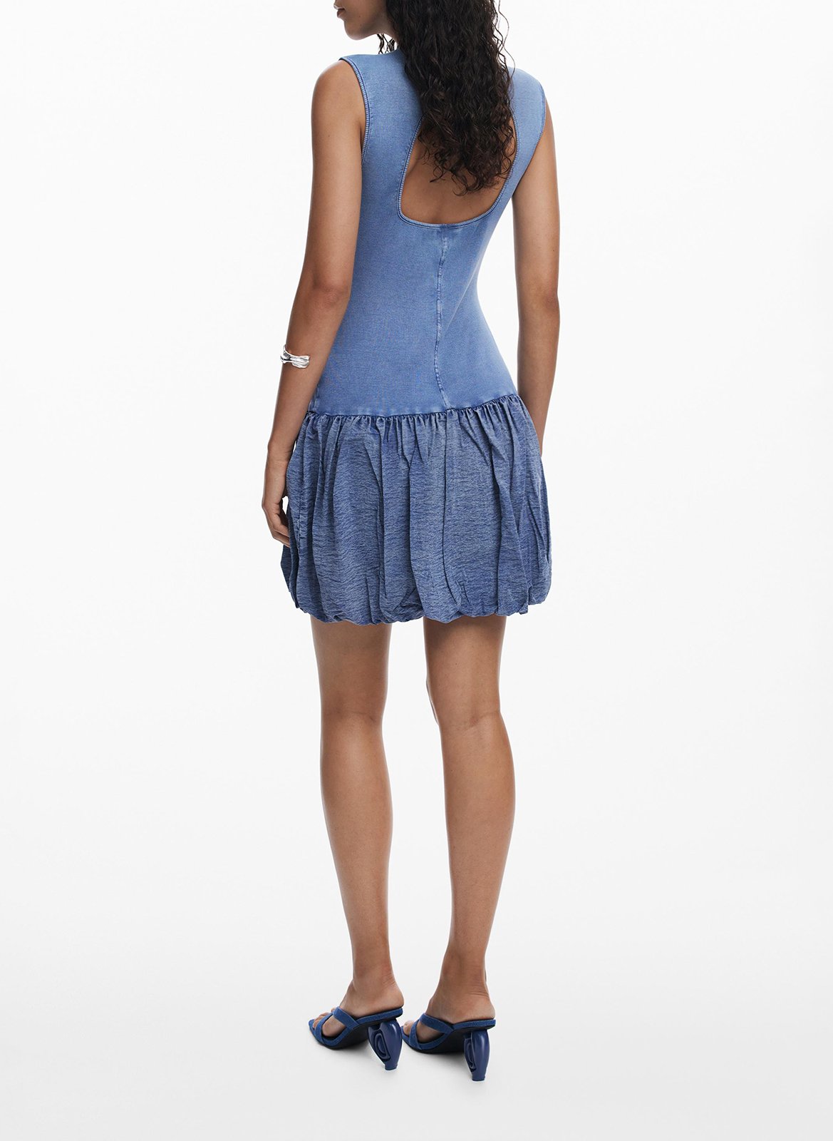 Cotton-blend nightie with round neck DESIGUAL Black