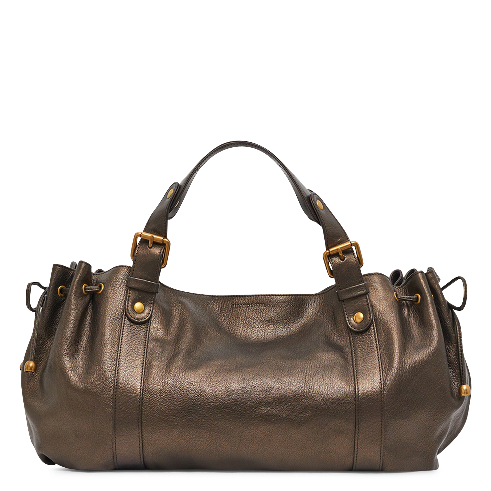 Handtasche aus Metallic-Leder GERARD DAREL Golden