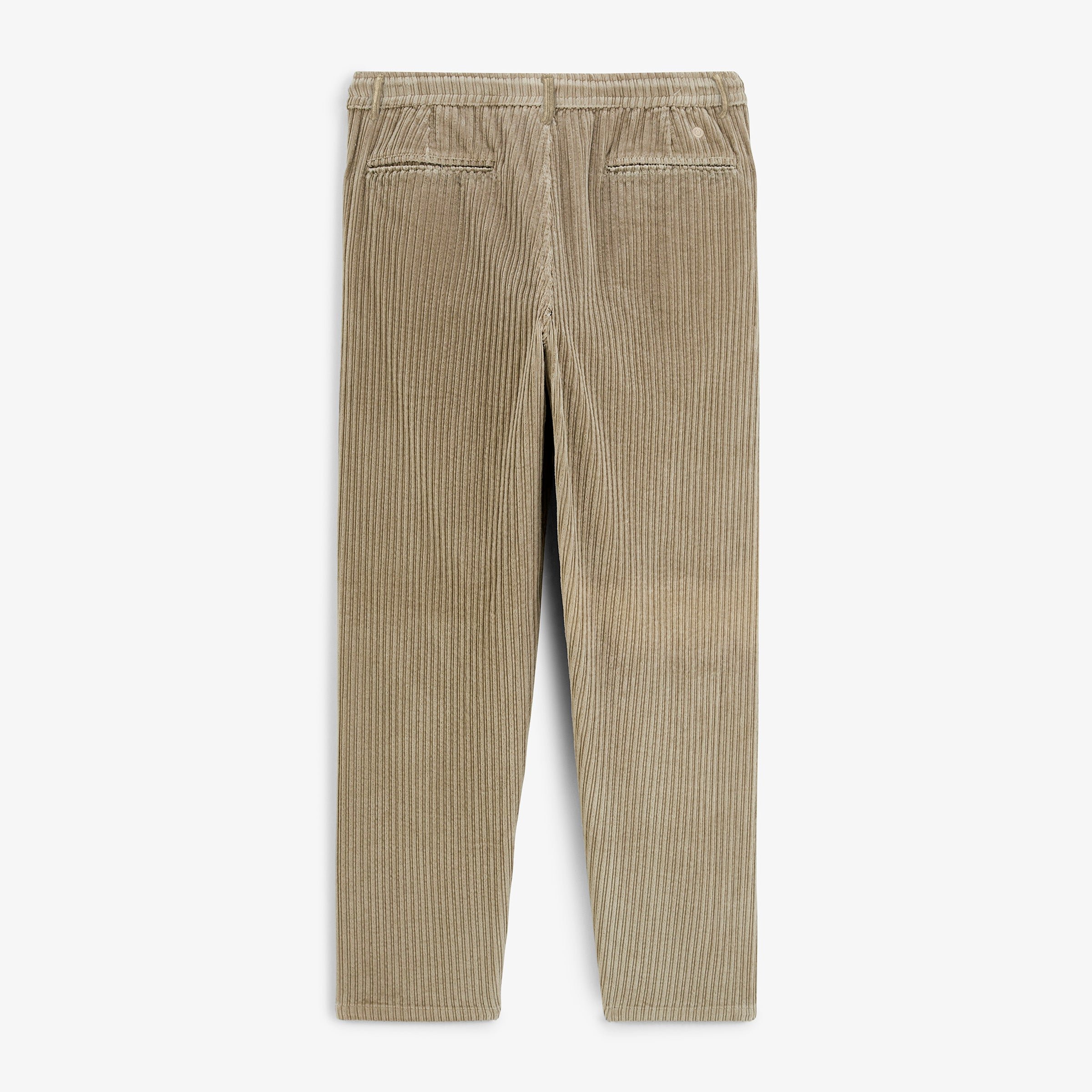 Corduroy stretch pants 557 with elasticated waist in travertine beige SERGE BLANCO Beige