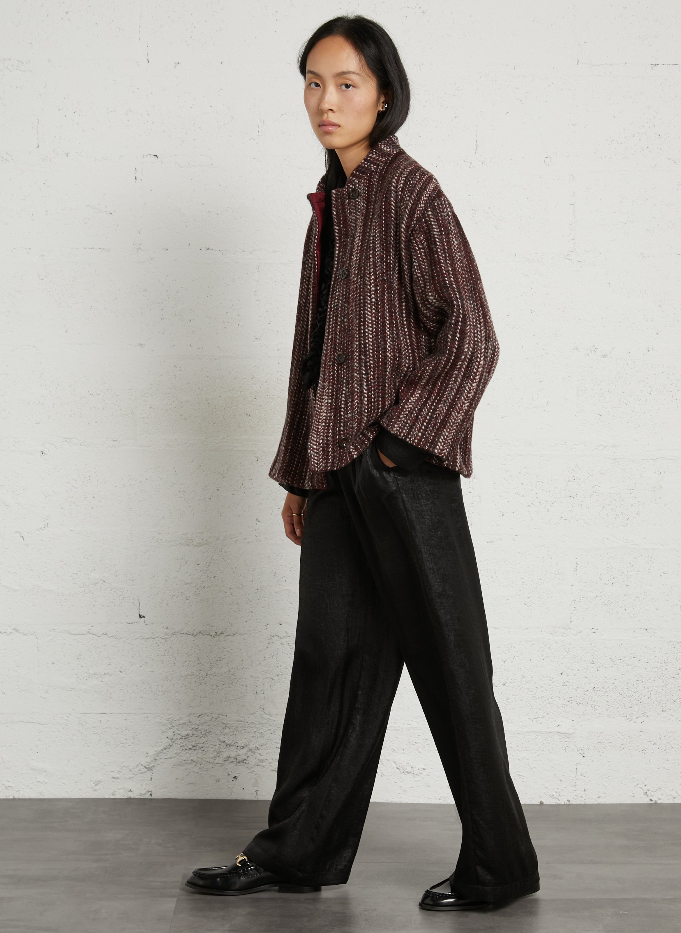 Oversized wool-blend jacket  MOMONI Red