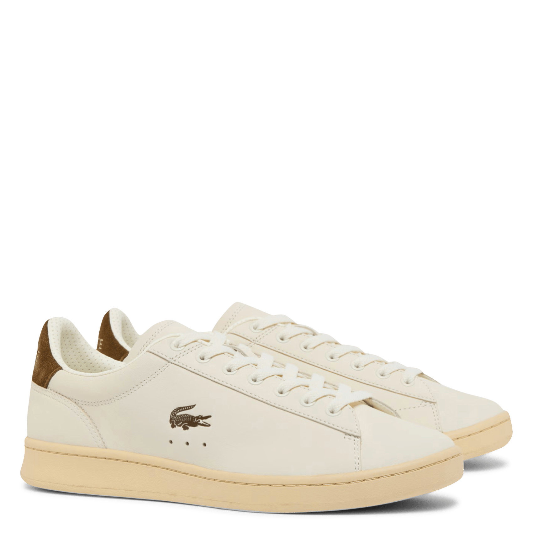 Lage, leren sneakers LACOSTE Wit