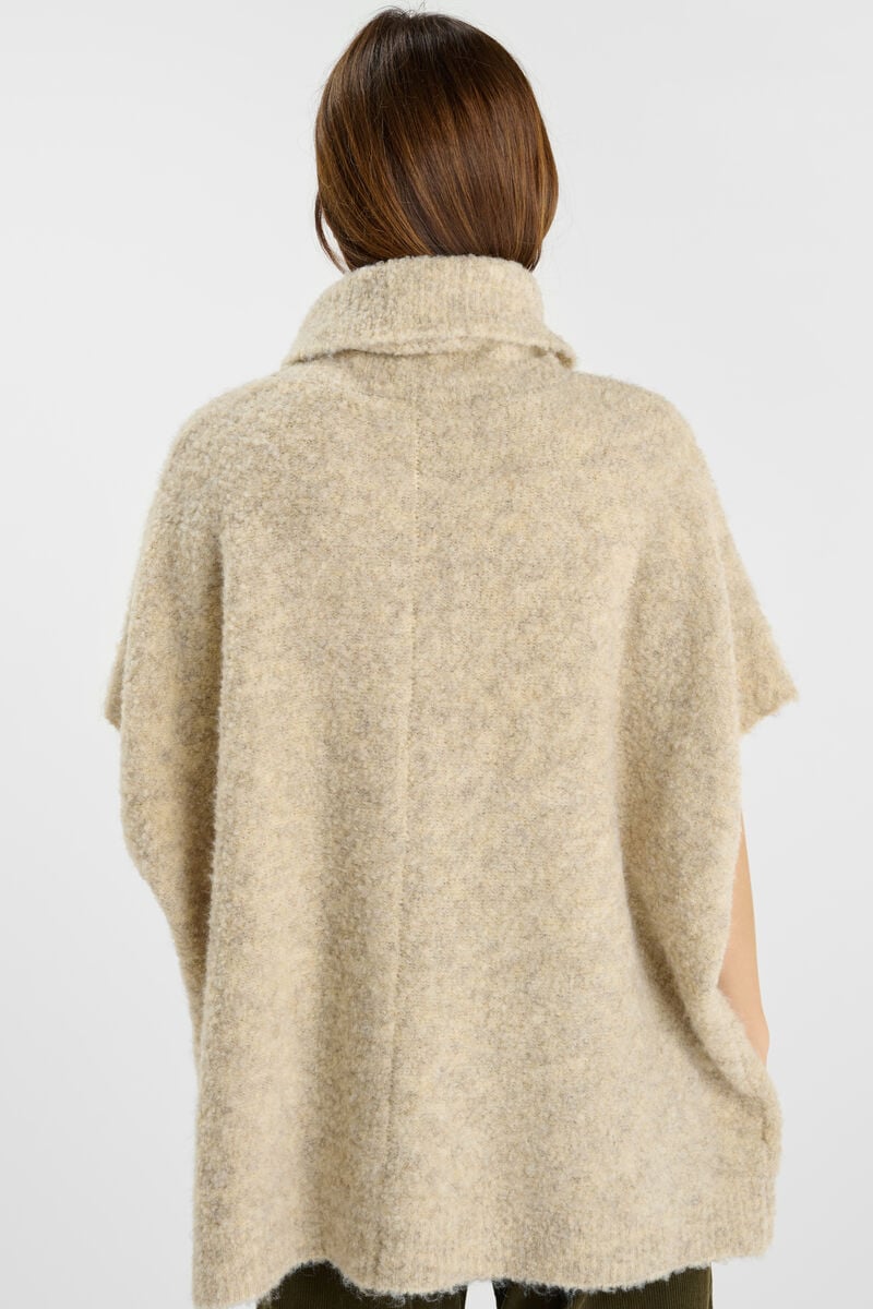 High-neck sweater LE TEMPS DES CERISES Beige