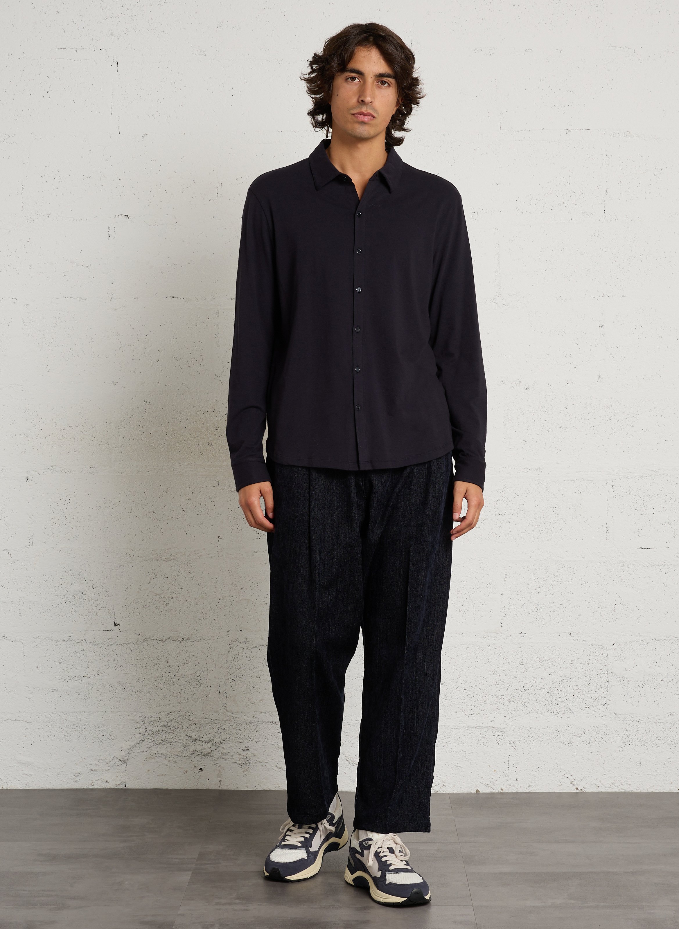 Pantalon large en velours IMPERIAL Bleu