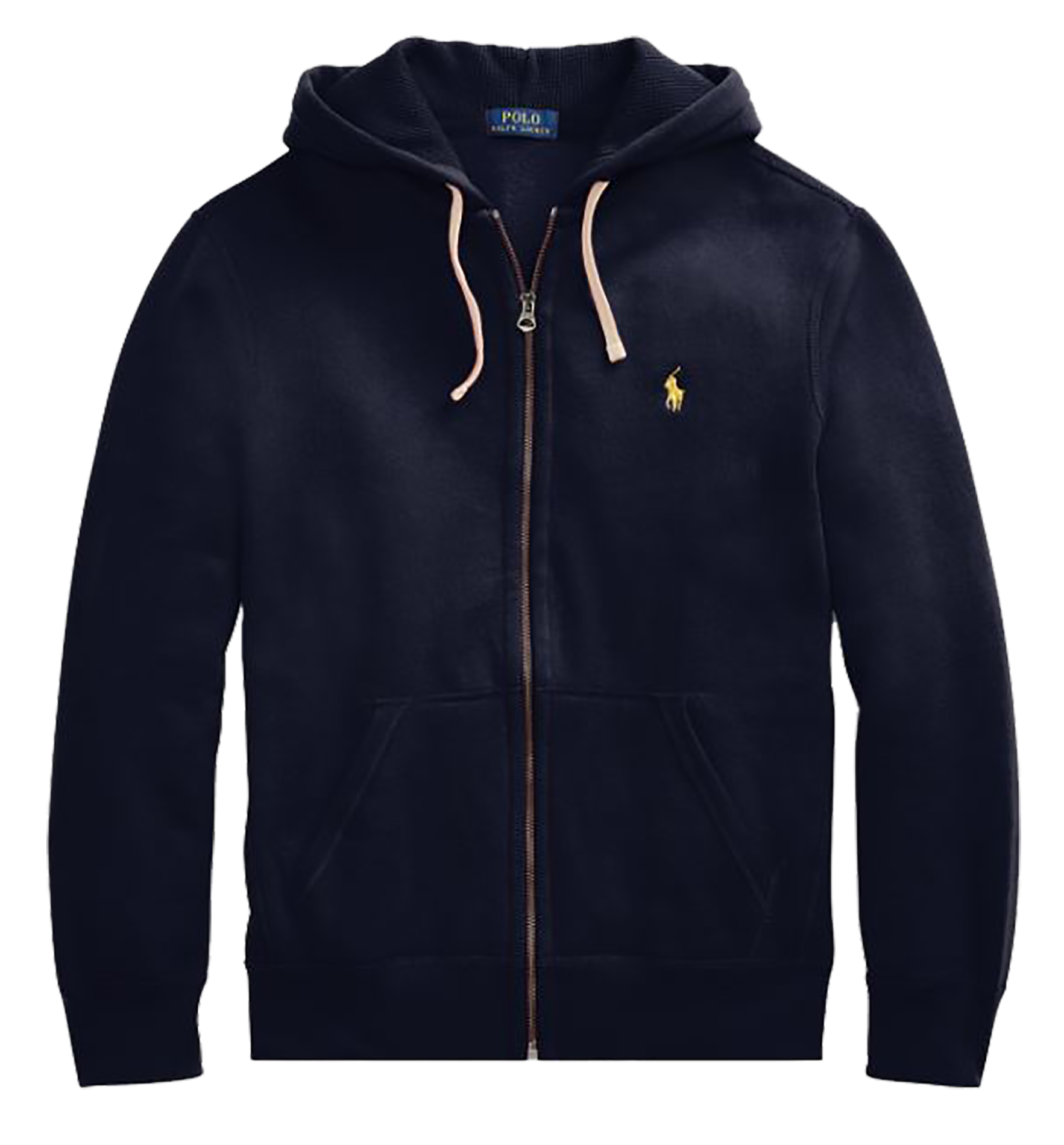 Sweat à capuche regular-fit zippé en coton mélangé avec Pony player POLO RALPH LAUREN Bleu