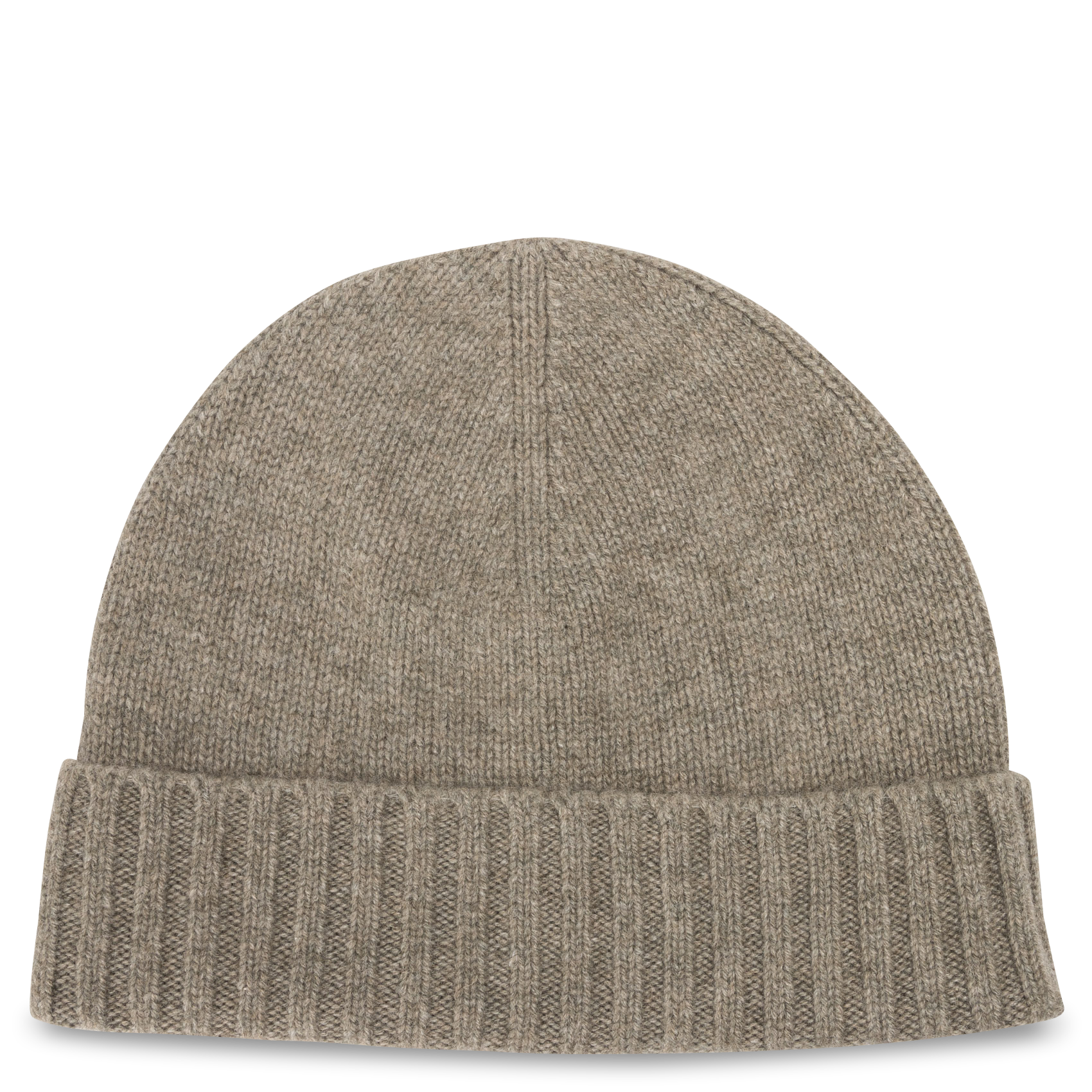 Pure cashmere knit beanie TOM Kaki chine