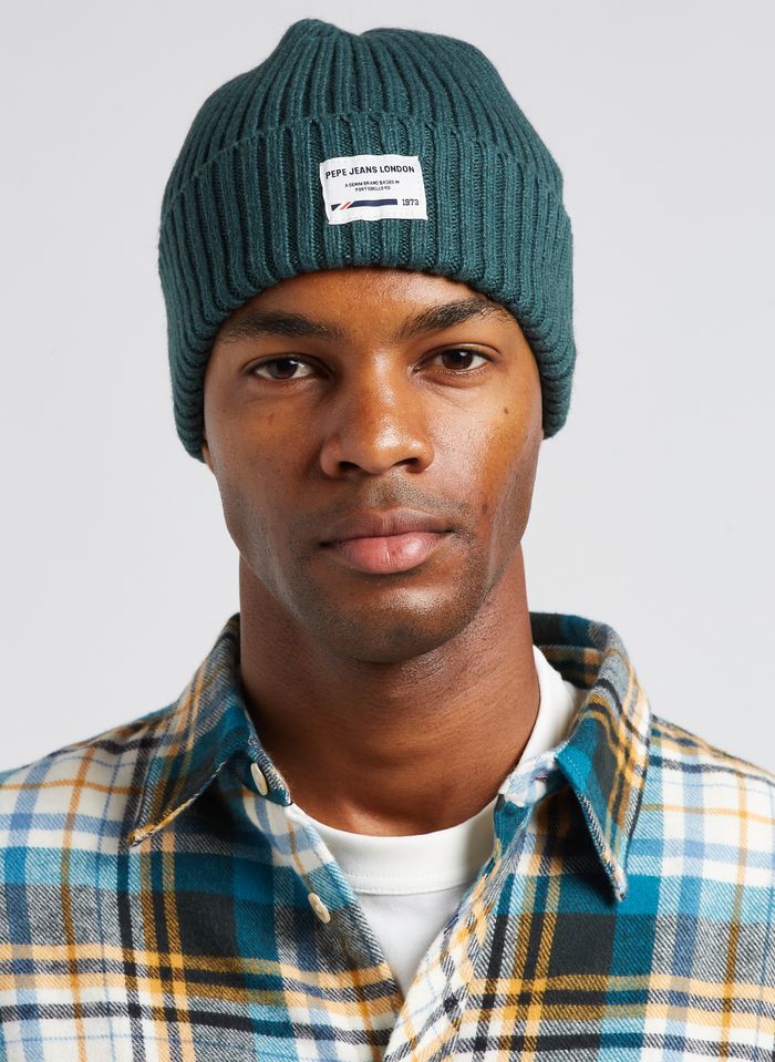 Cotton-blend Hat Regent Green Pepe Jeans | Place Men - des Tendances