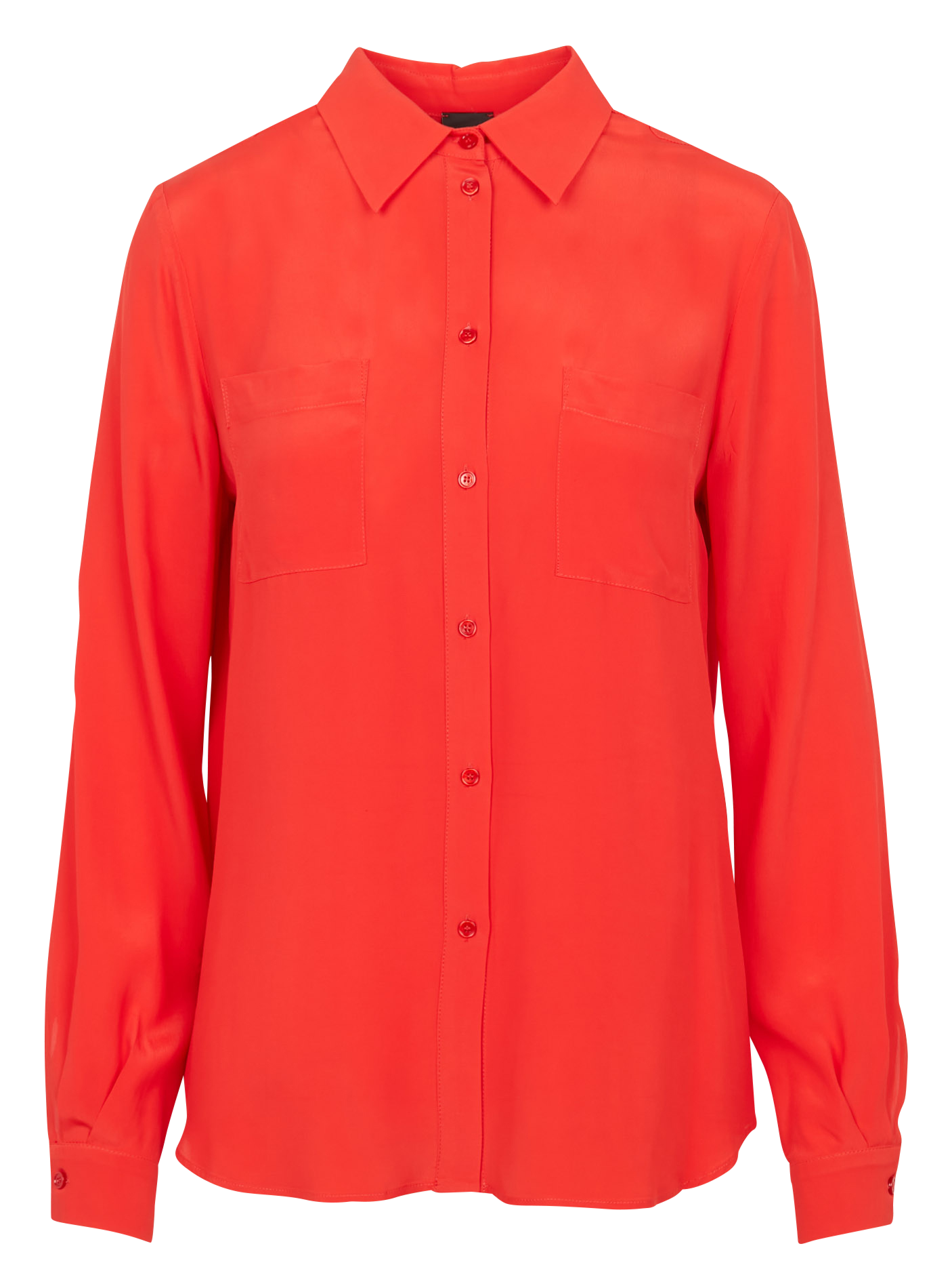 Straight shirt with classic collar PINKO Multicolored