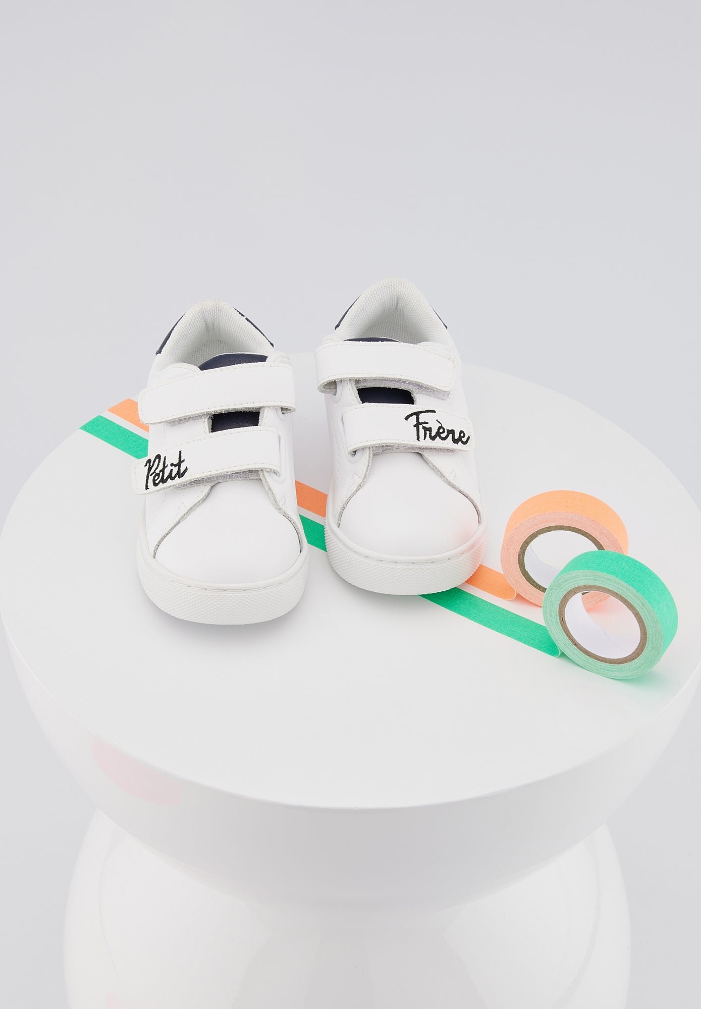 Sneakers en cuir BONS BAISERS PARIS Blanc