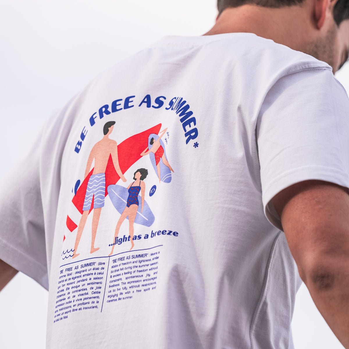 Organic cotton vintage T-shirt BILLYBELT White