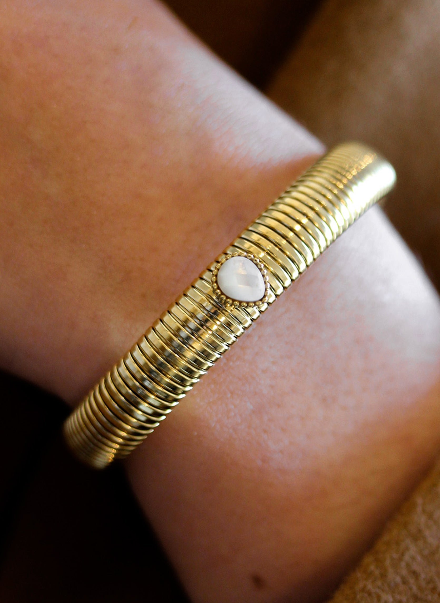 Chain bracelet AEC Paris White