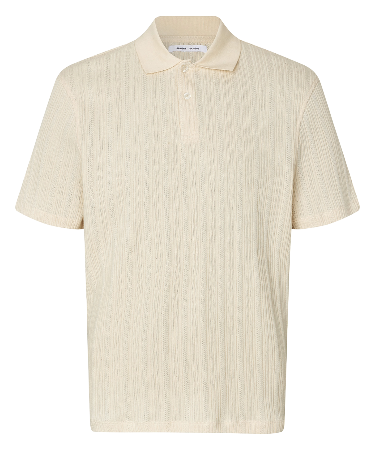 Polo regular-fit en coton bio SAMSOE SAMSOE Blanc
