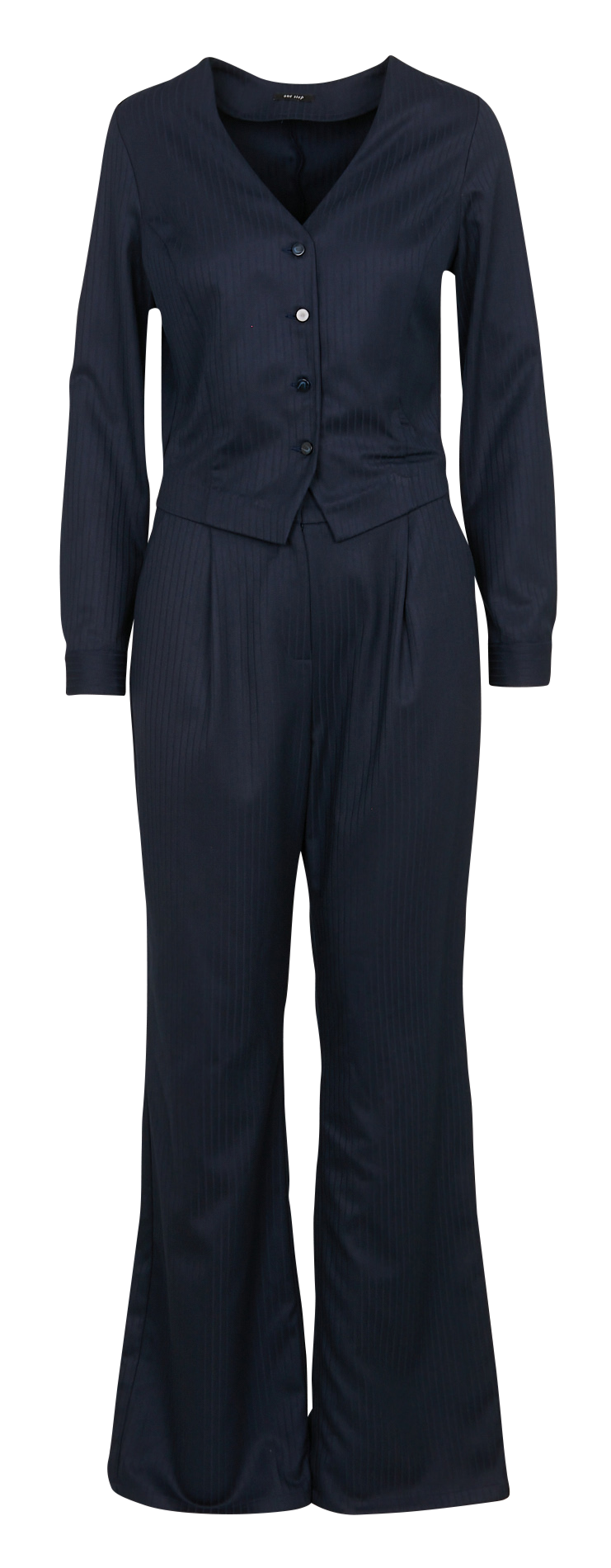 Combinaison droite rayée ONE STEP Bleu