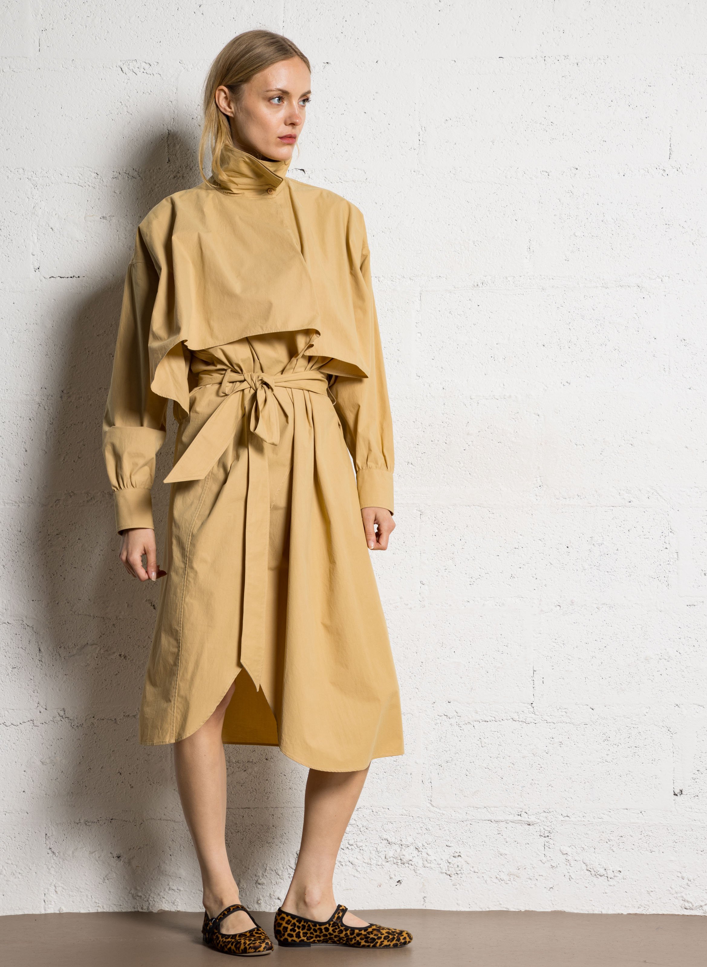 Chaplin cotton shirt dress MARGAUX LONNBERG Yellow