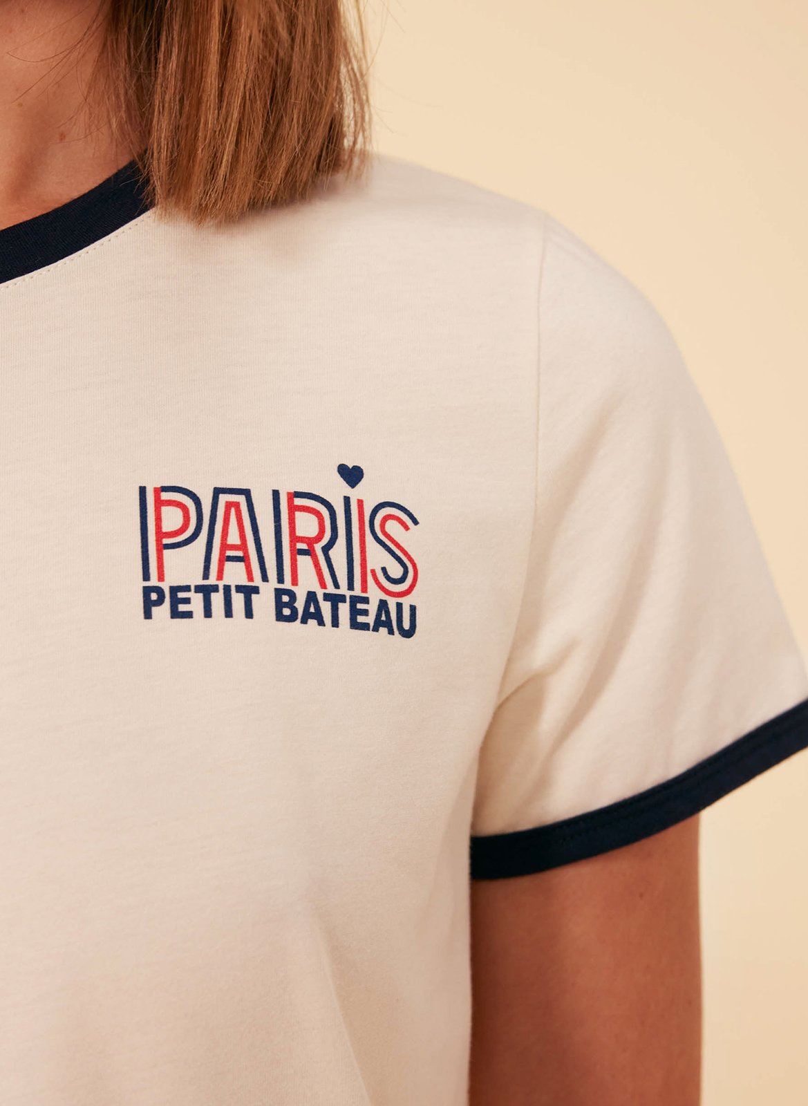 Camiliday round-neck sleeveless cotton top PETIT BATEAU Beige