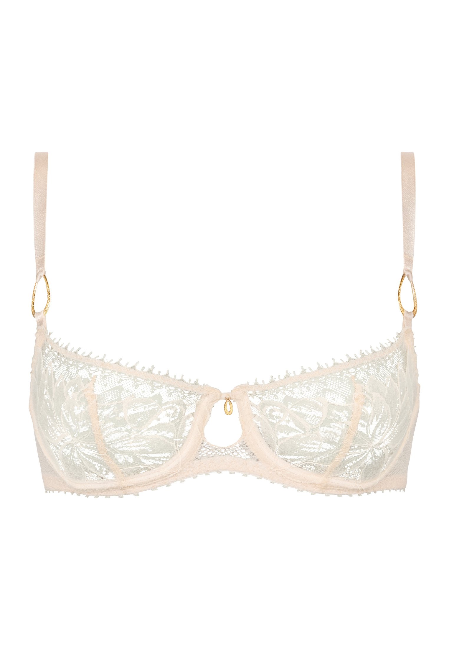 Underwired demi-cup bra AUBADE Beige